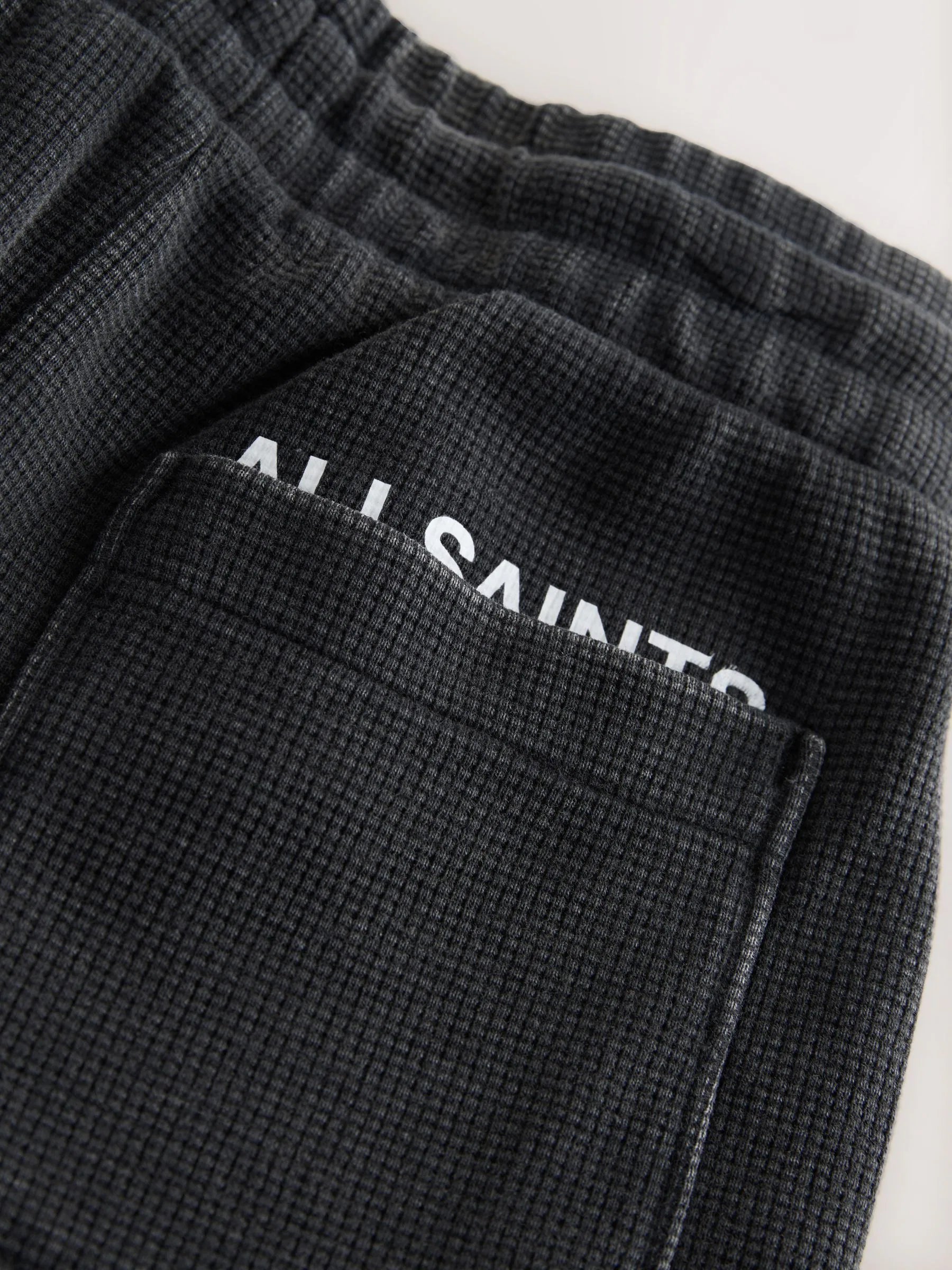 smALLSAINTS Washed Black/Waffle Underground Sweat Shorts
