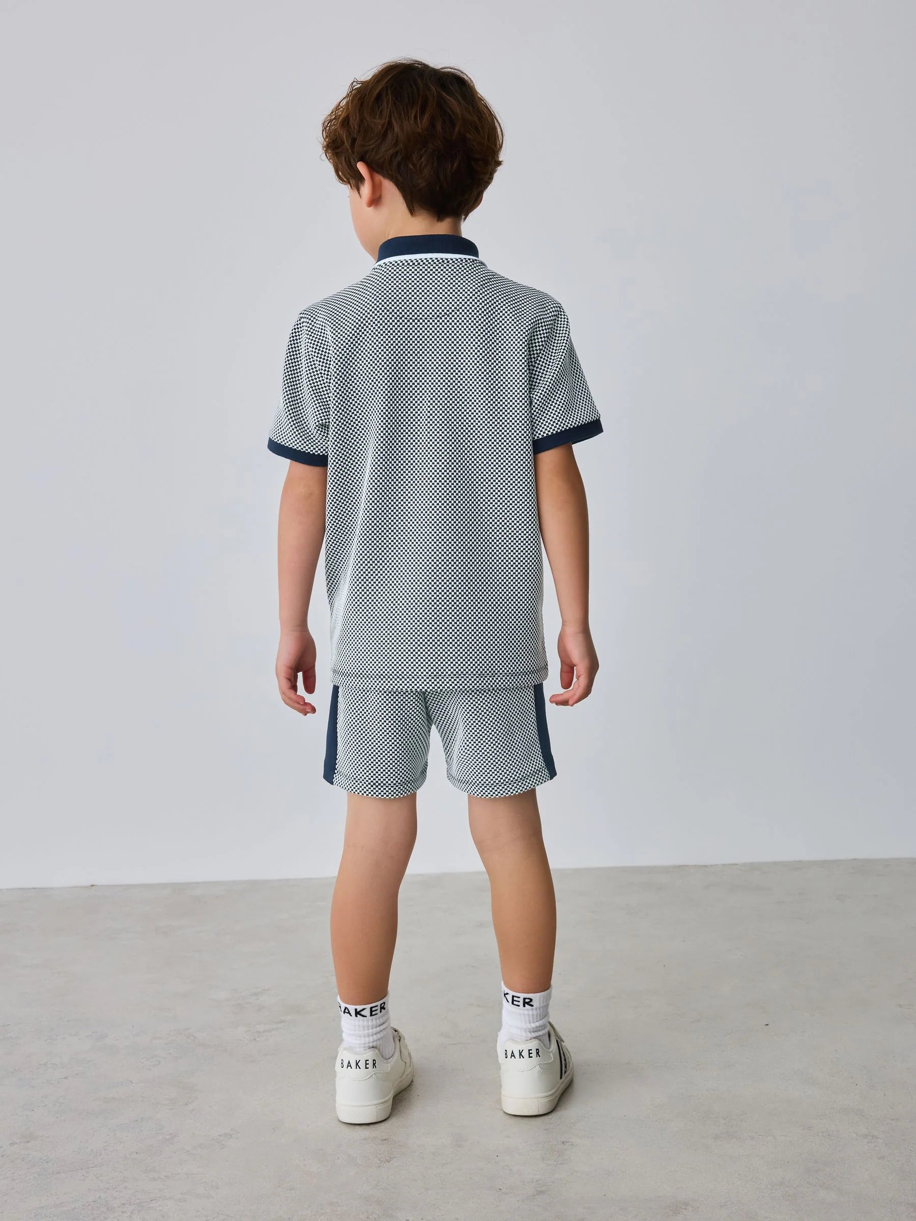 Baker by Ted Baker Textured Polo Shirt and Shorts Set