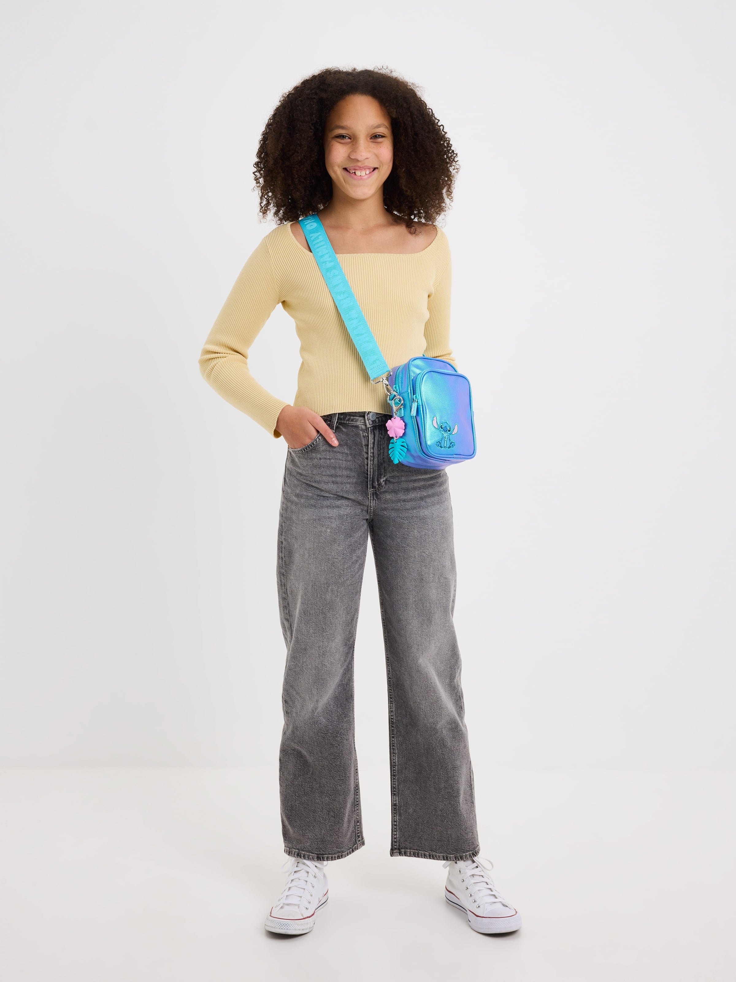 Stitch Shoulder Bag Turquoise