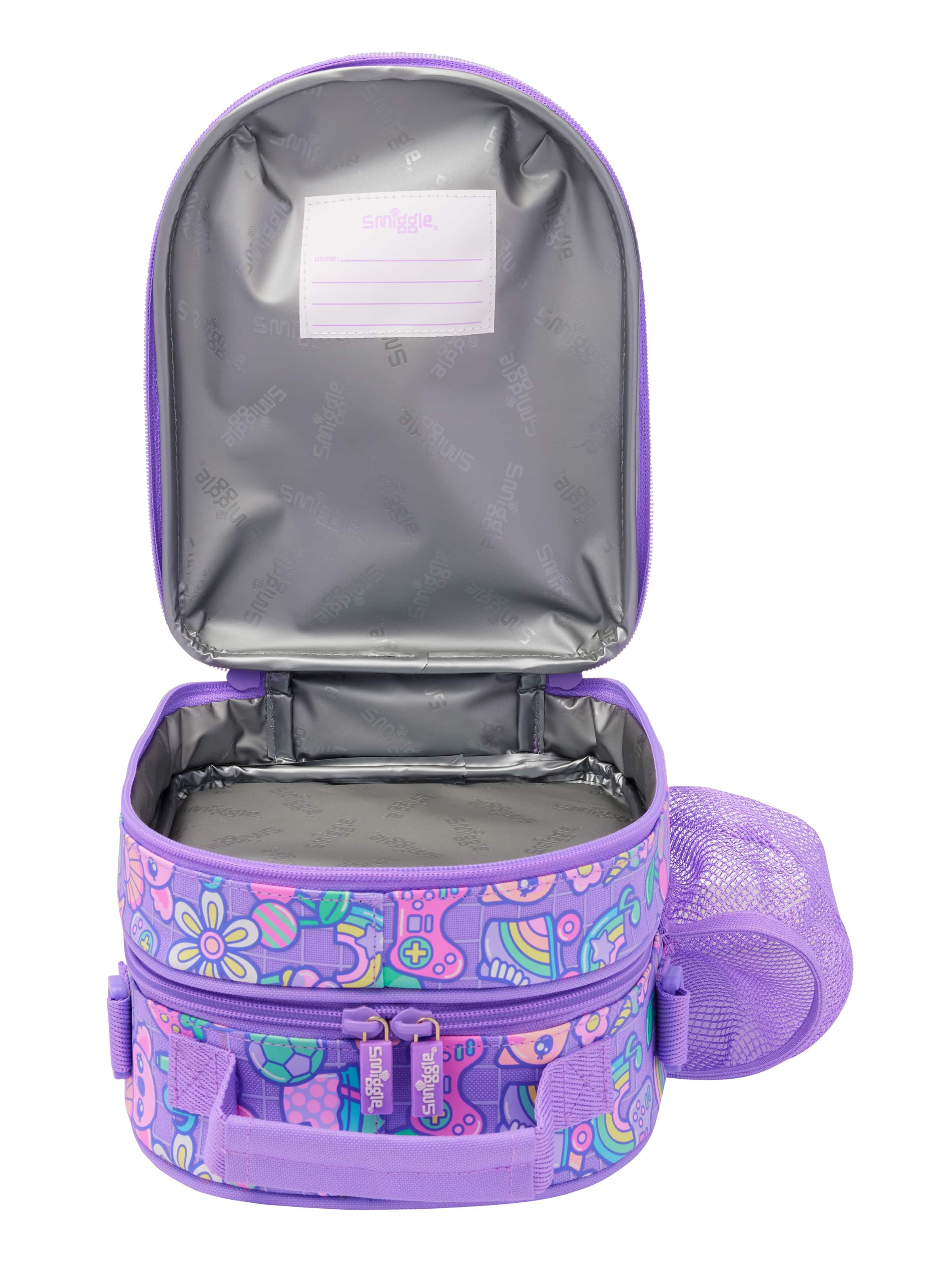 Curious Hardtop Level Curve Lunchbox With Strap Lilac