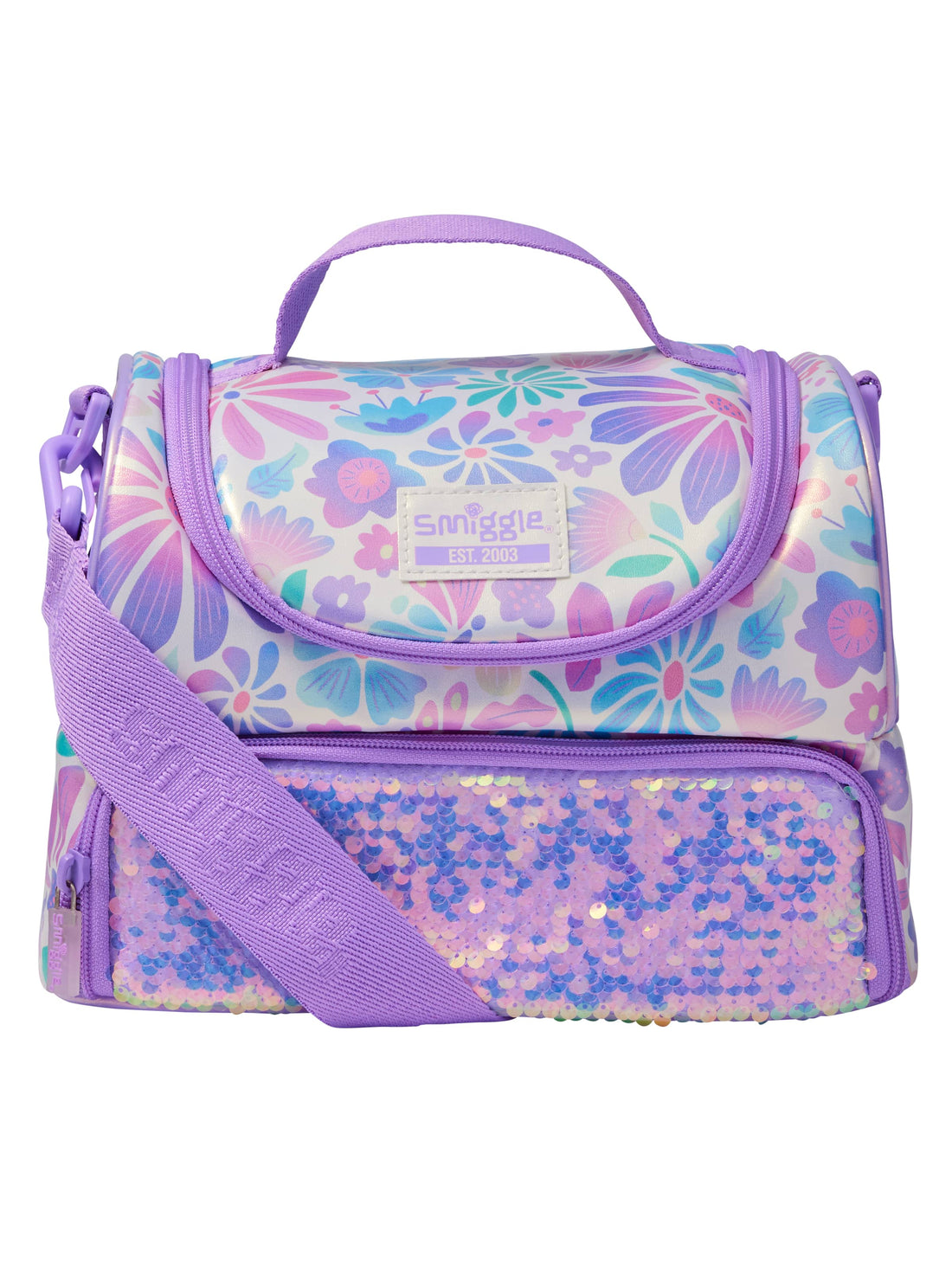 Bloom Large Double Compartment Lunchbox With Strap