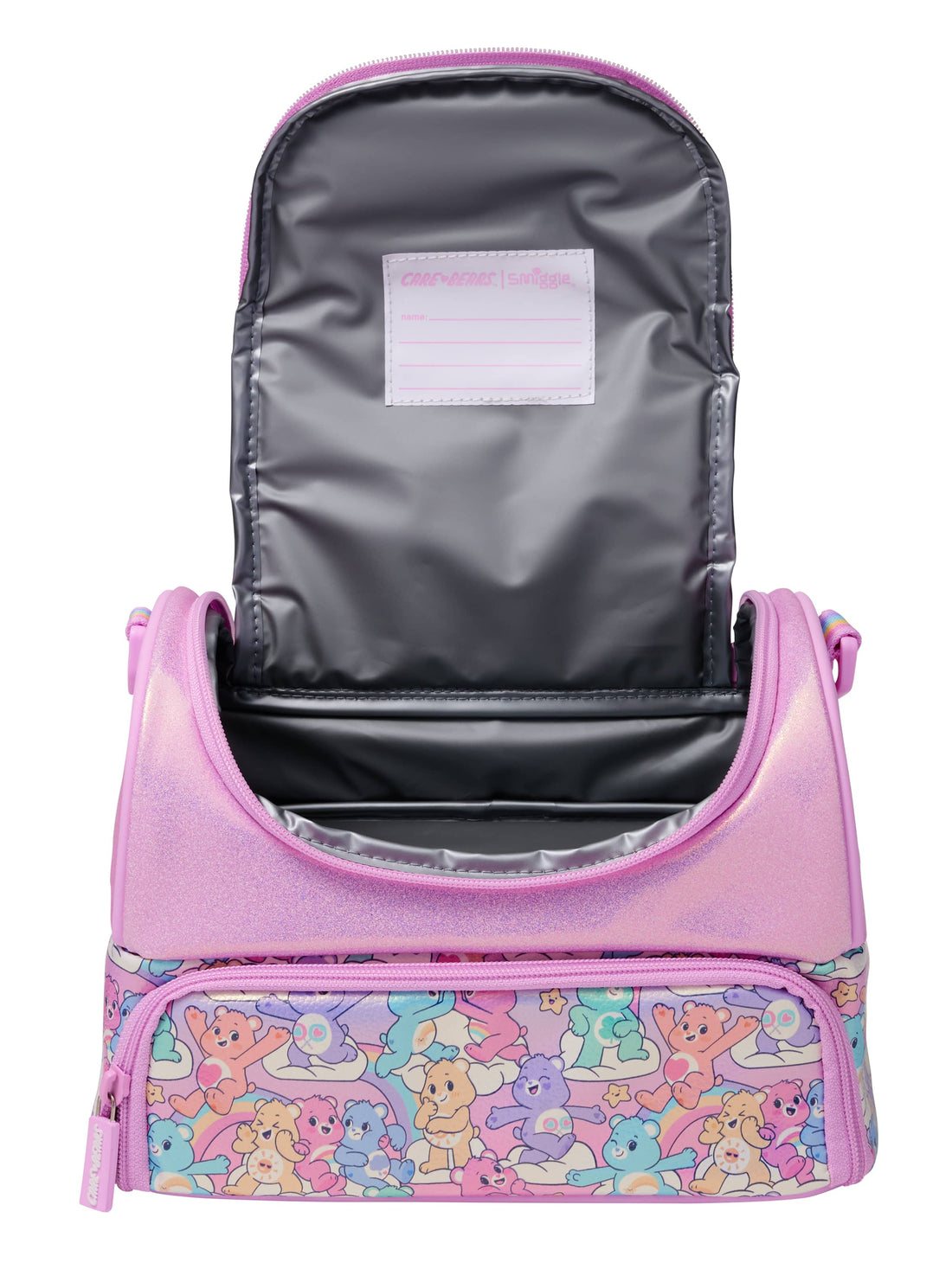 Care Bears Large Double Compartment Lunchbox With Strap