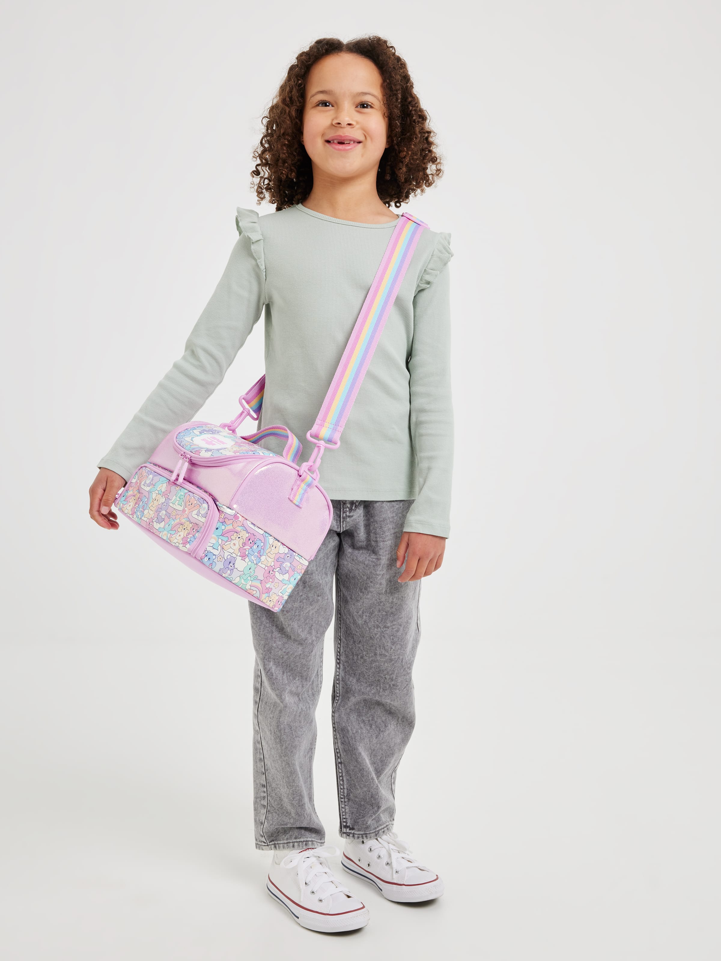 Care Bears Large Double Compartment Lunchbox With Strap