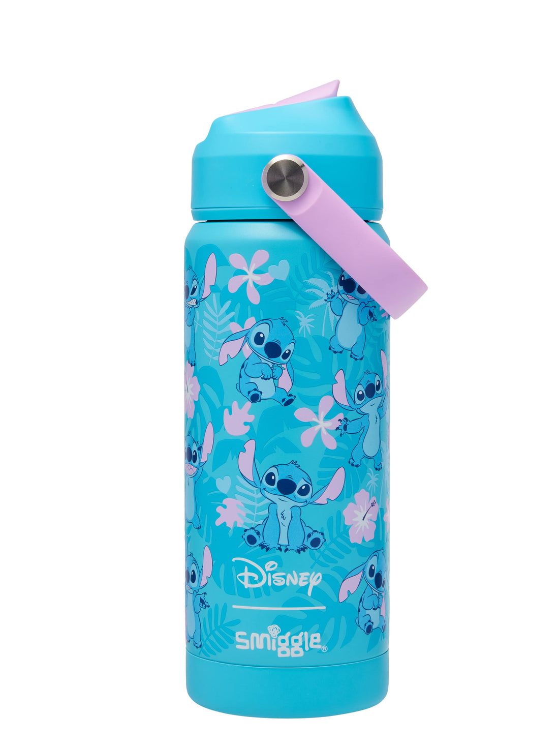 Stitch Squiggle Insulated Stainless Steel Drink Bottle 550Ml Turquoise