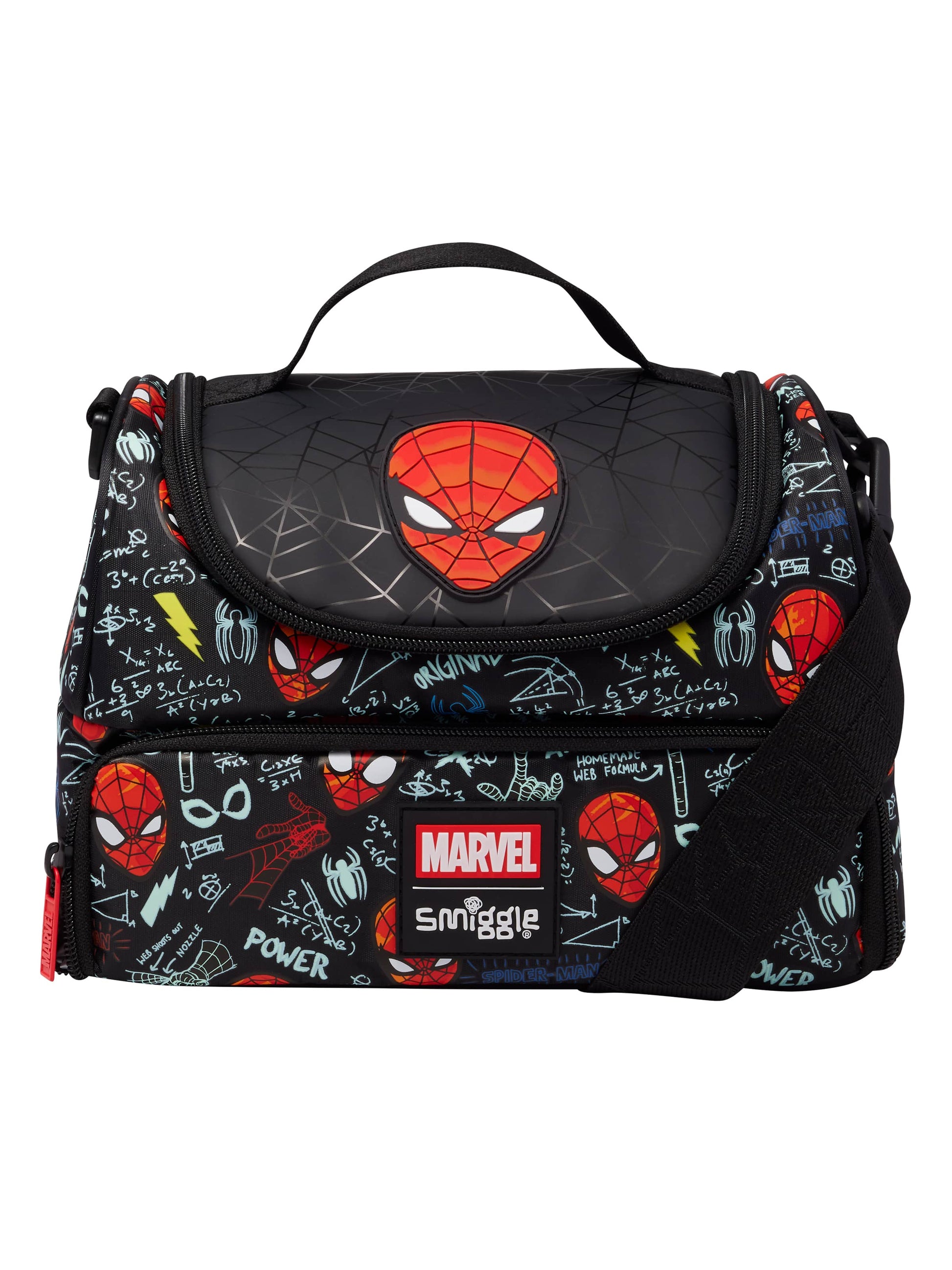 Spider-Man Dual Compartment Lunchbag With Strap