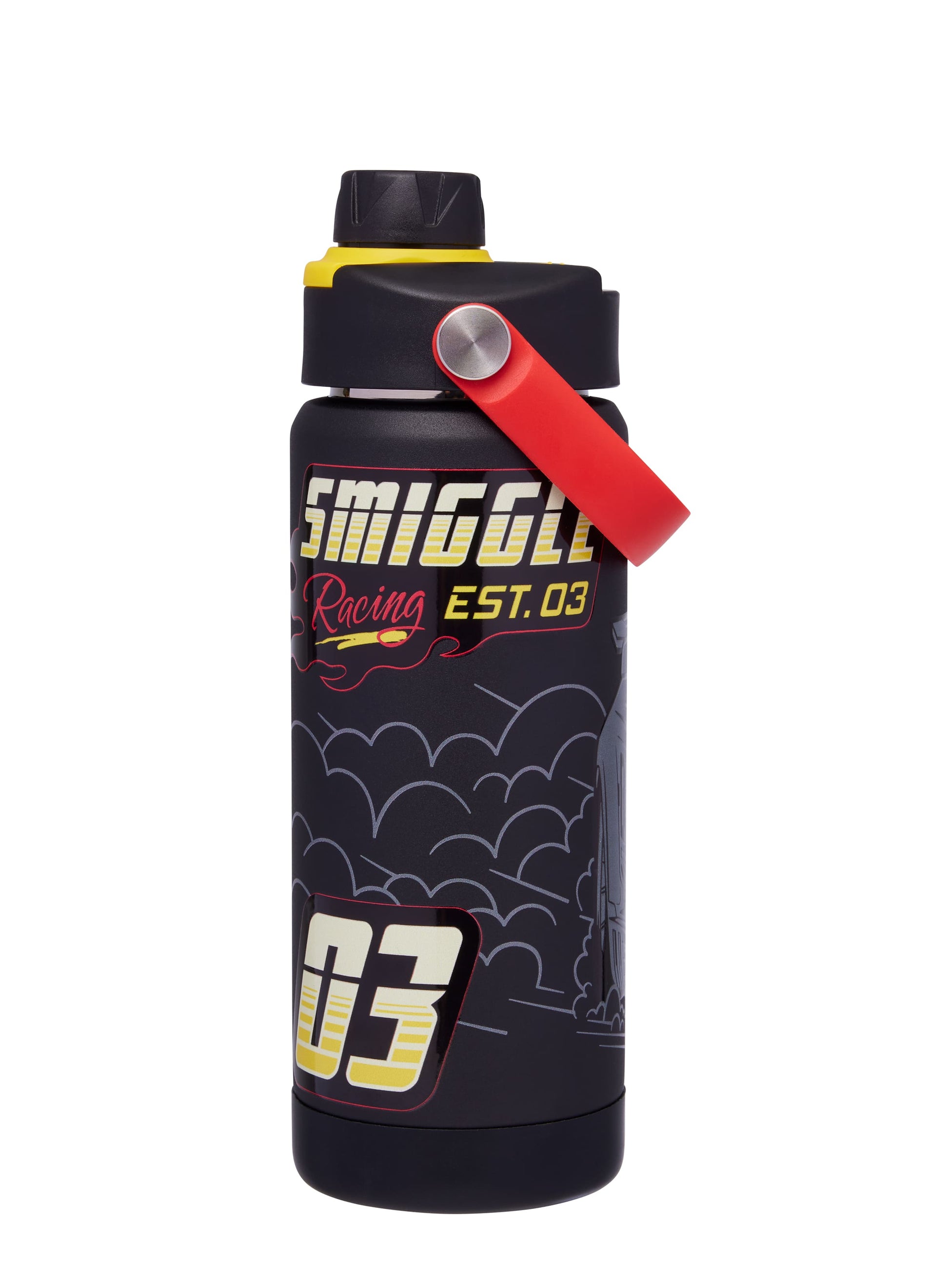 Pit Stop Squiggle Stainless Steel Insulated Drink Bottle 550Ml