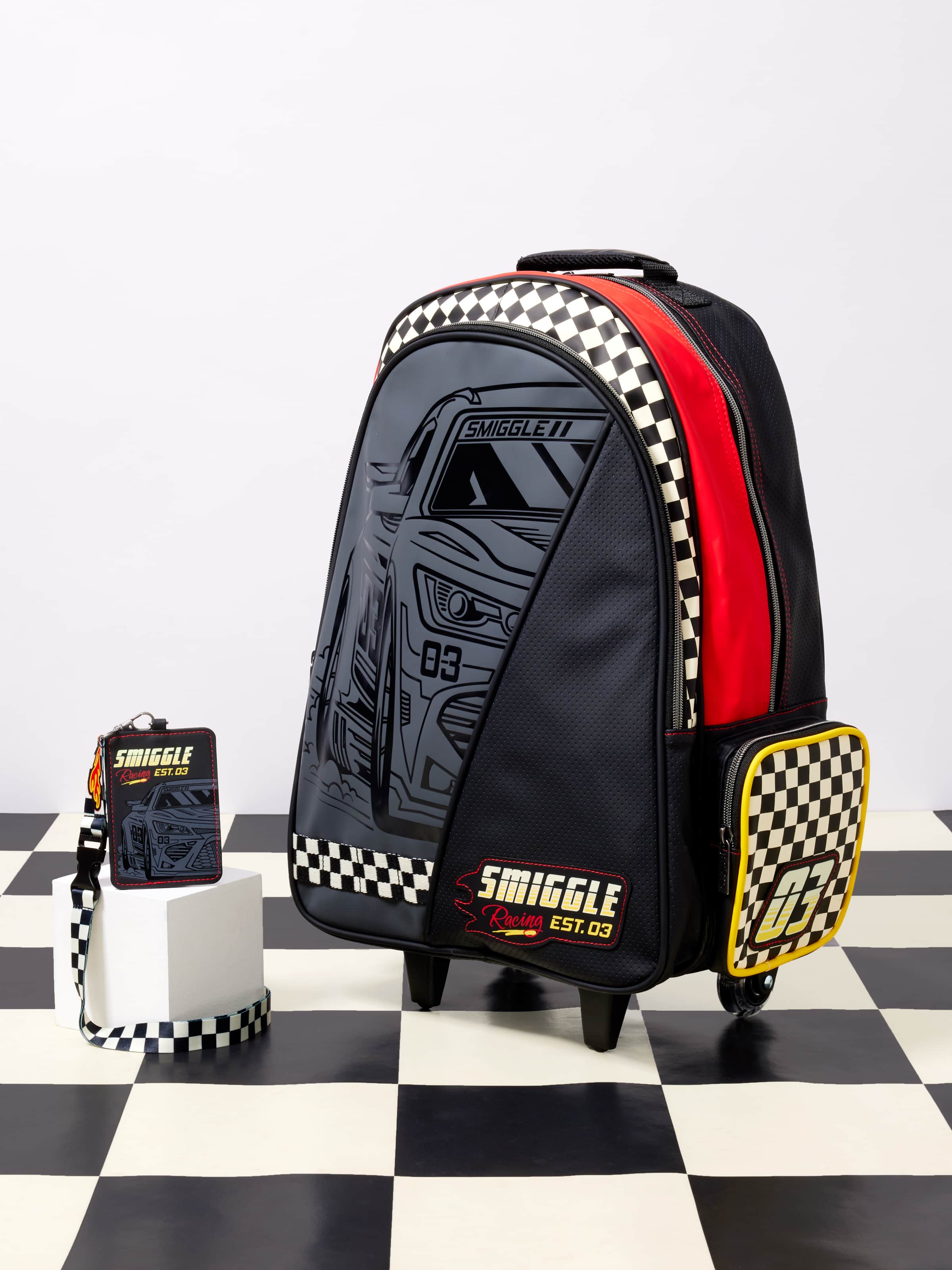 Pit Stop Trolley Backpack With Light-Up Wheels