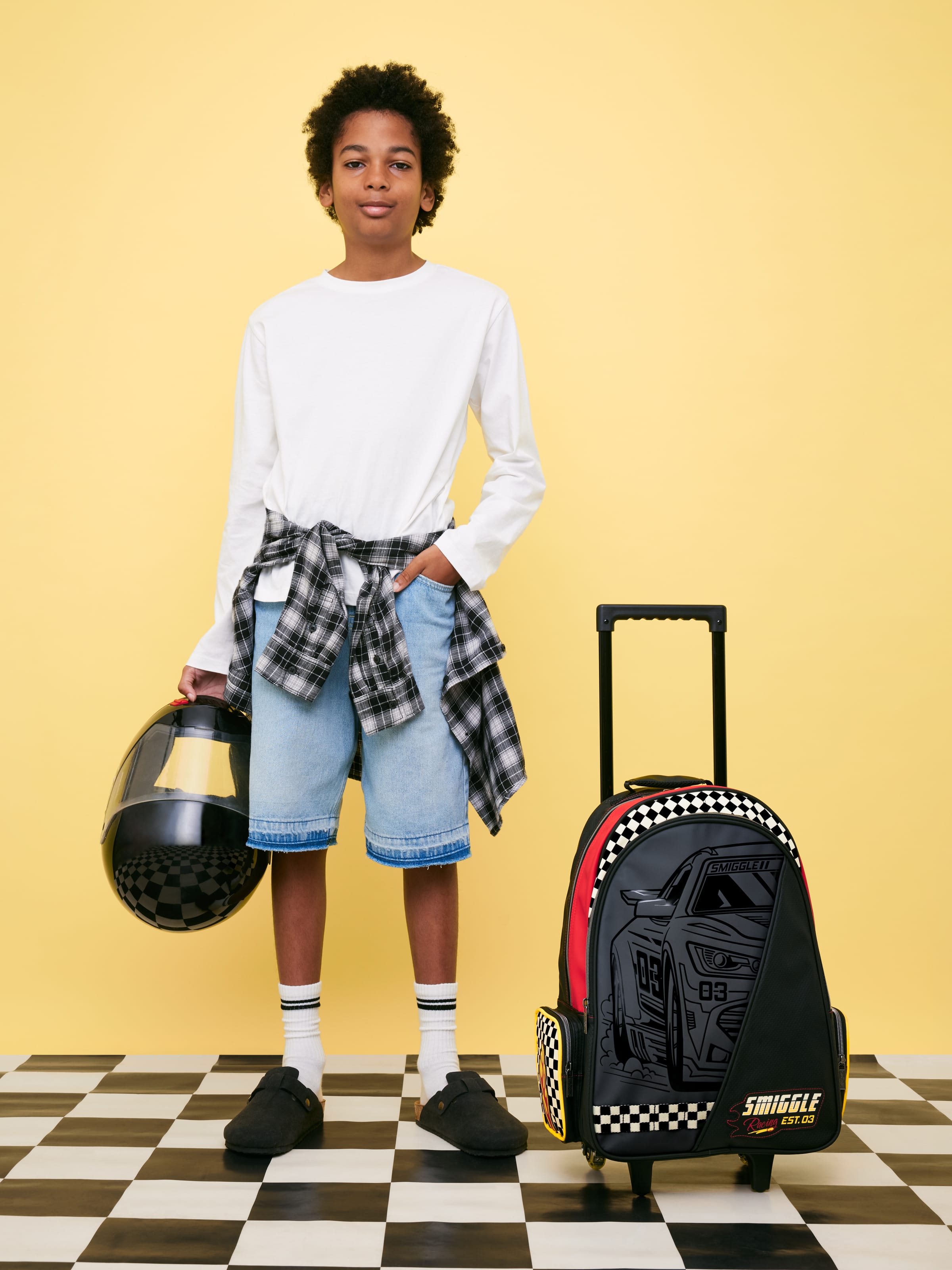 Pit Stop Trolley Backpack With Light-Up Wheels