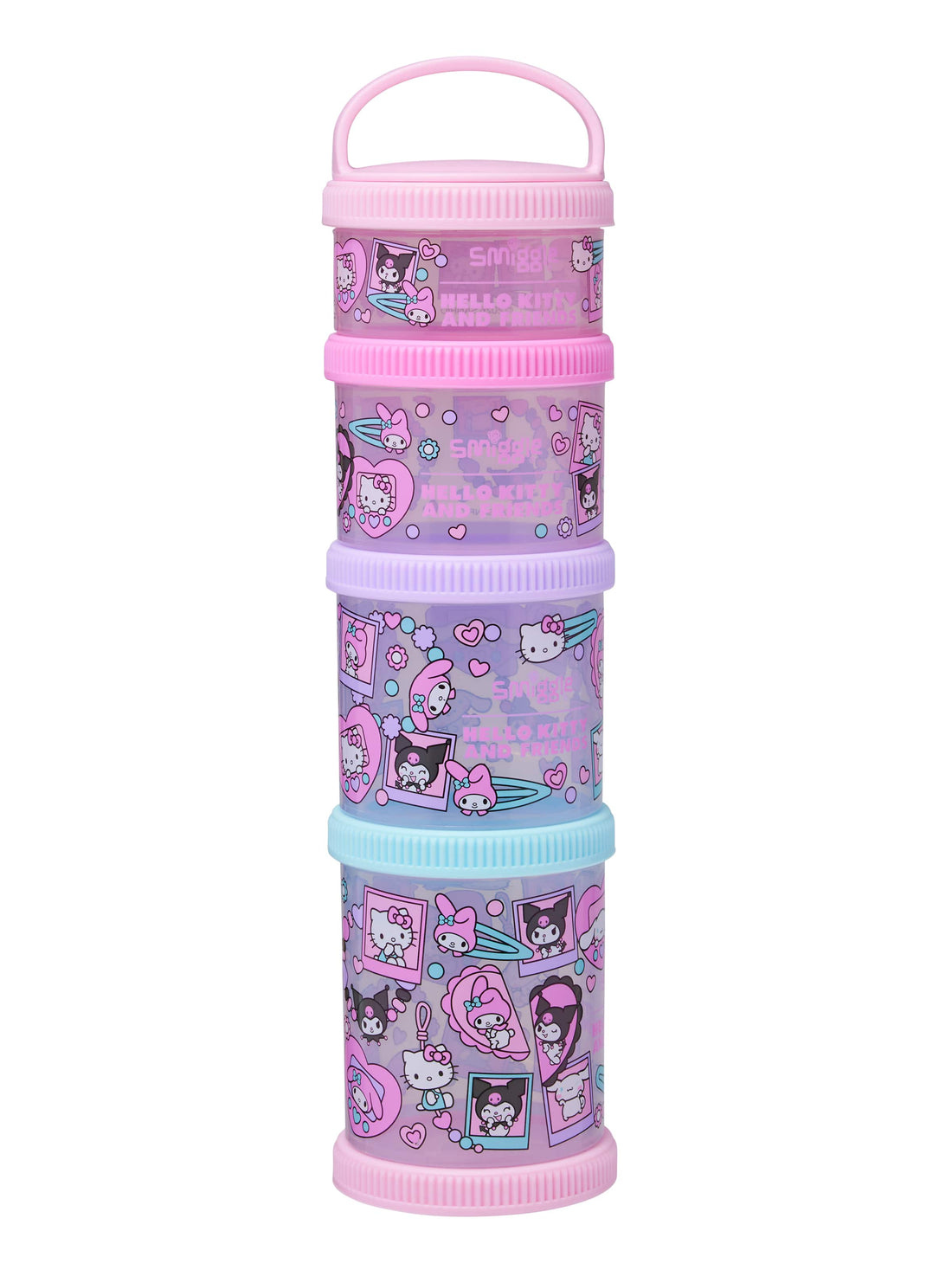 Hello Kitty And Friends Snack & Stack Containers X4
