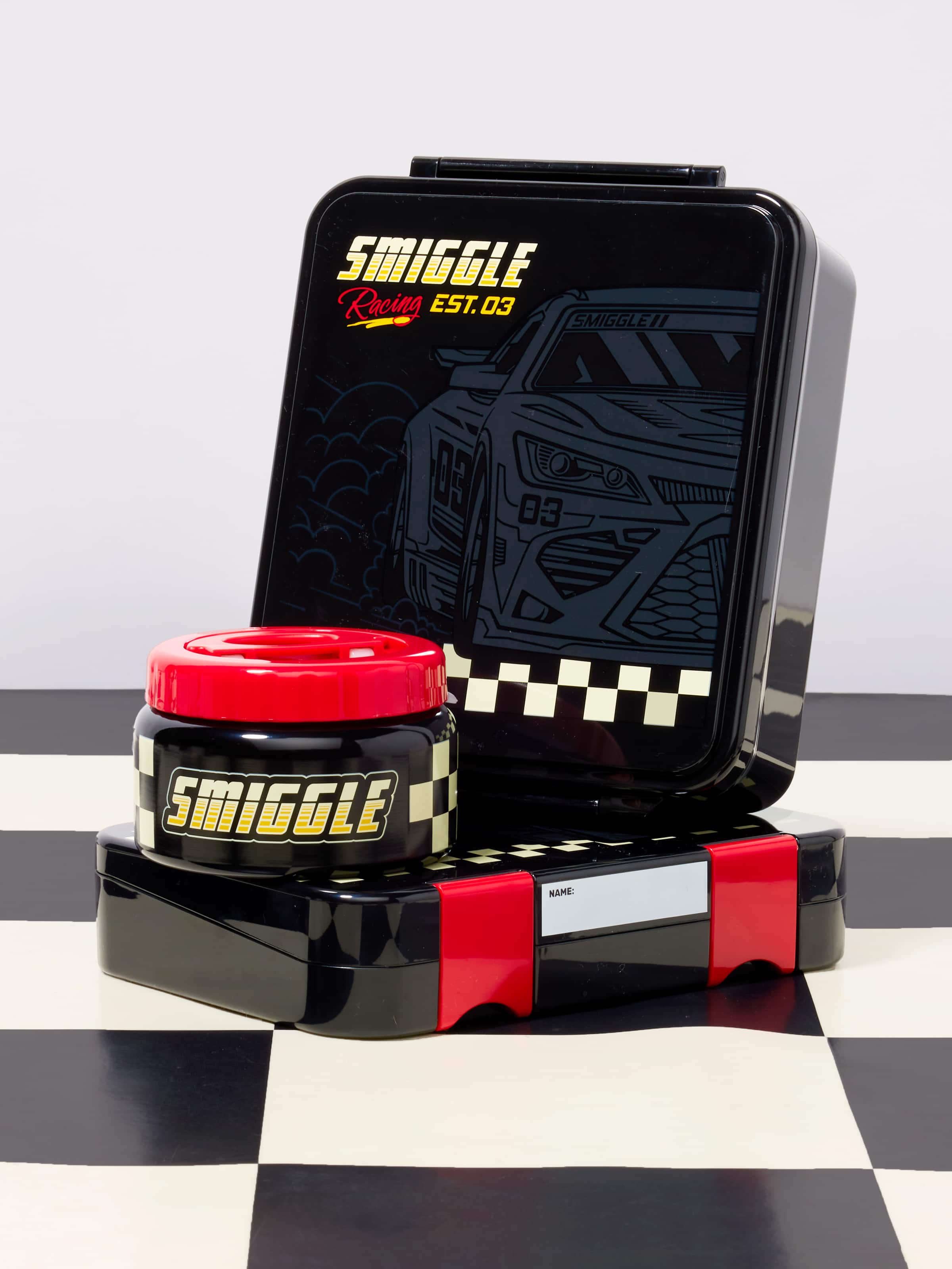Pit Stop Bento Lunchbox With Insulated Food Jar
