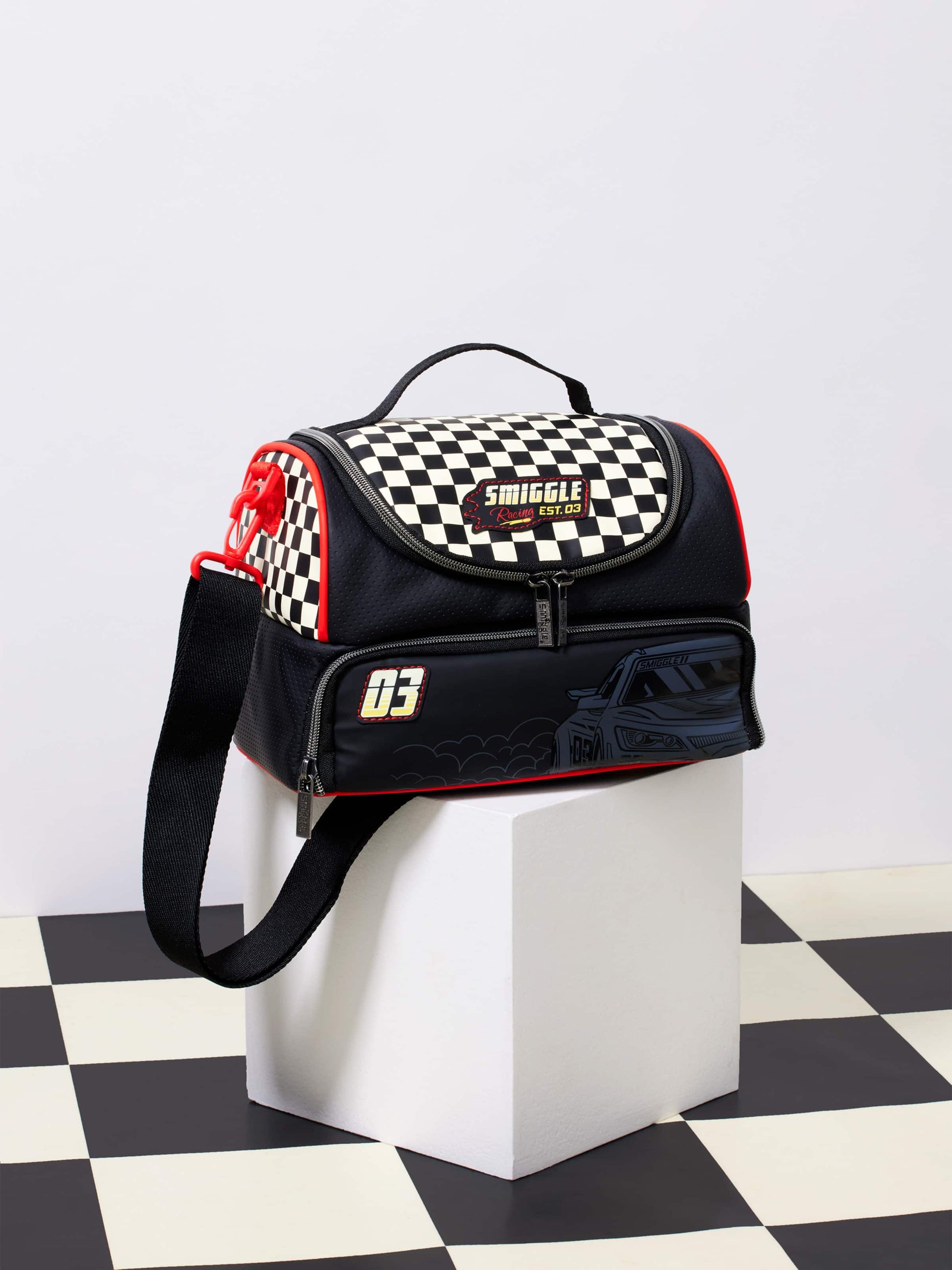 Pit Stop Large Dual Strap Lunchbox