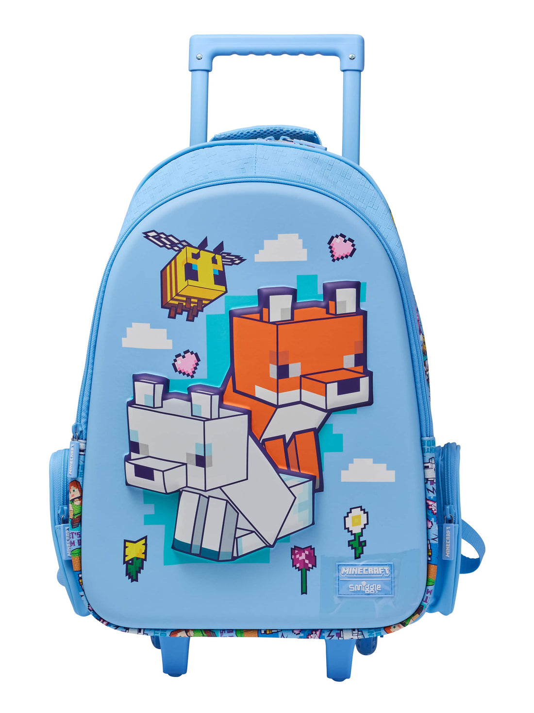 Minecraft Trolley Backpack With Light Up Wheels