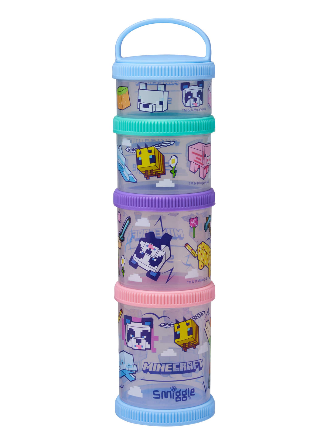 Minecraft Snack N Stack Containers X4