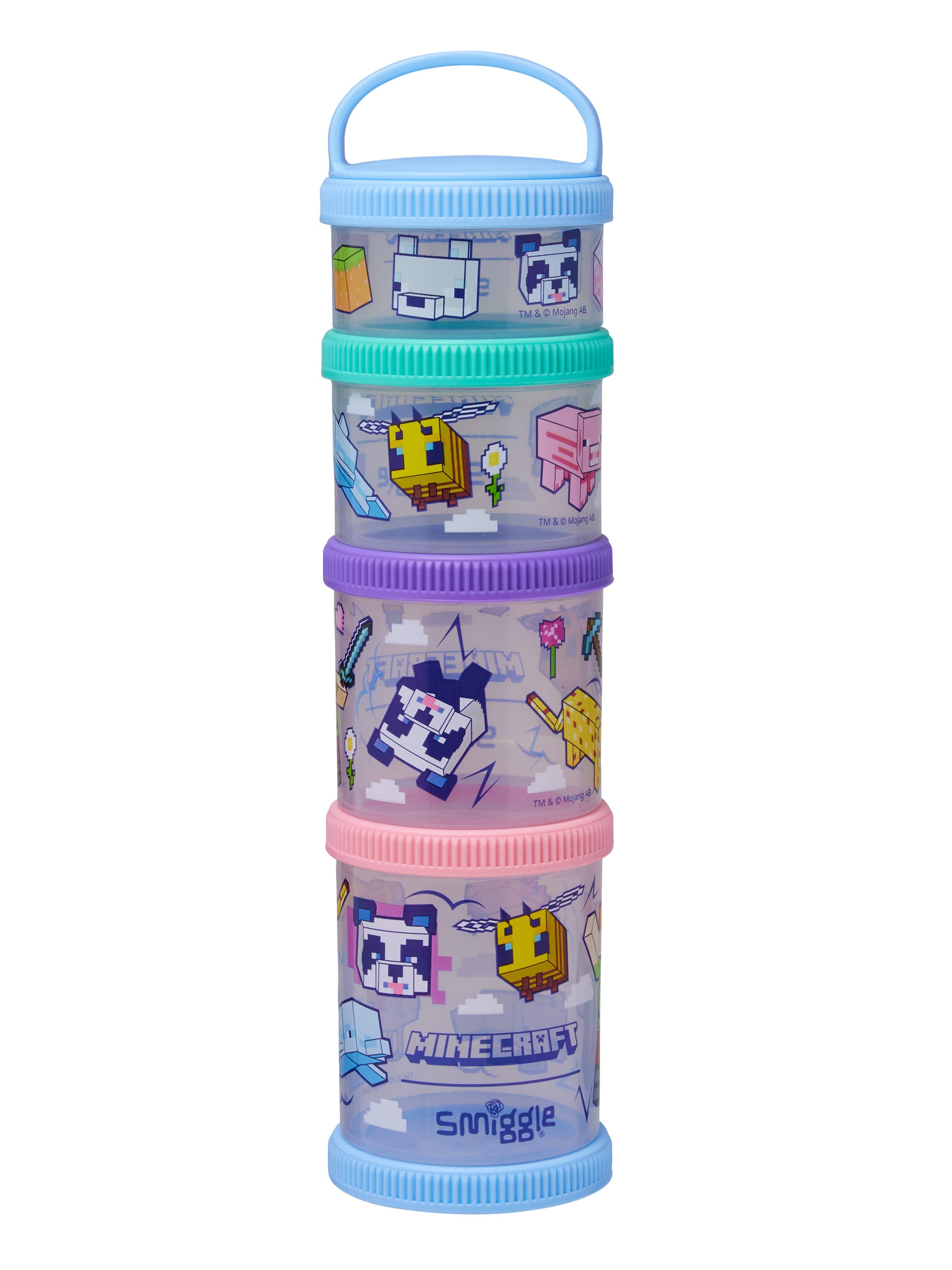 Minecraft Snack N Stack Containers X4