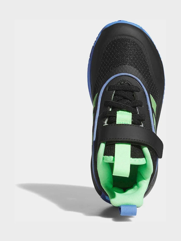 adidas Black/Green Ownthegame 3.0 Kids Trainers