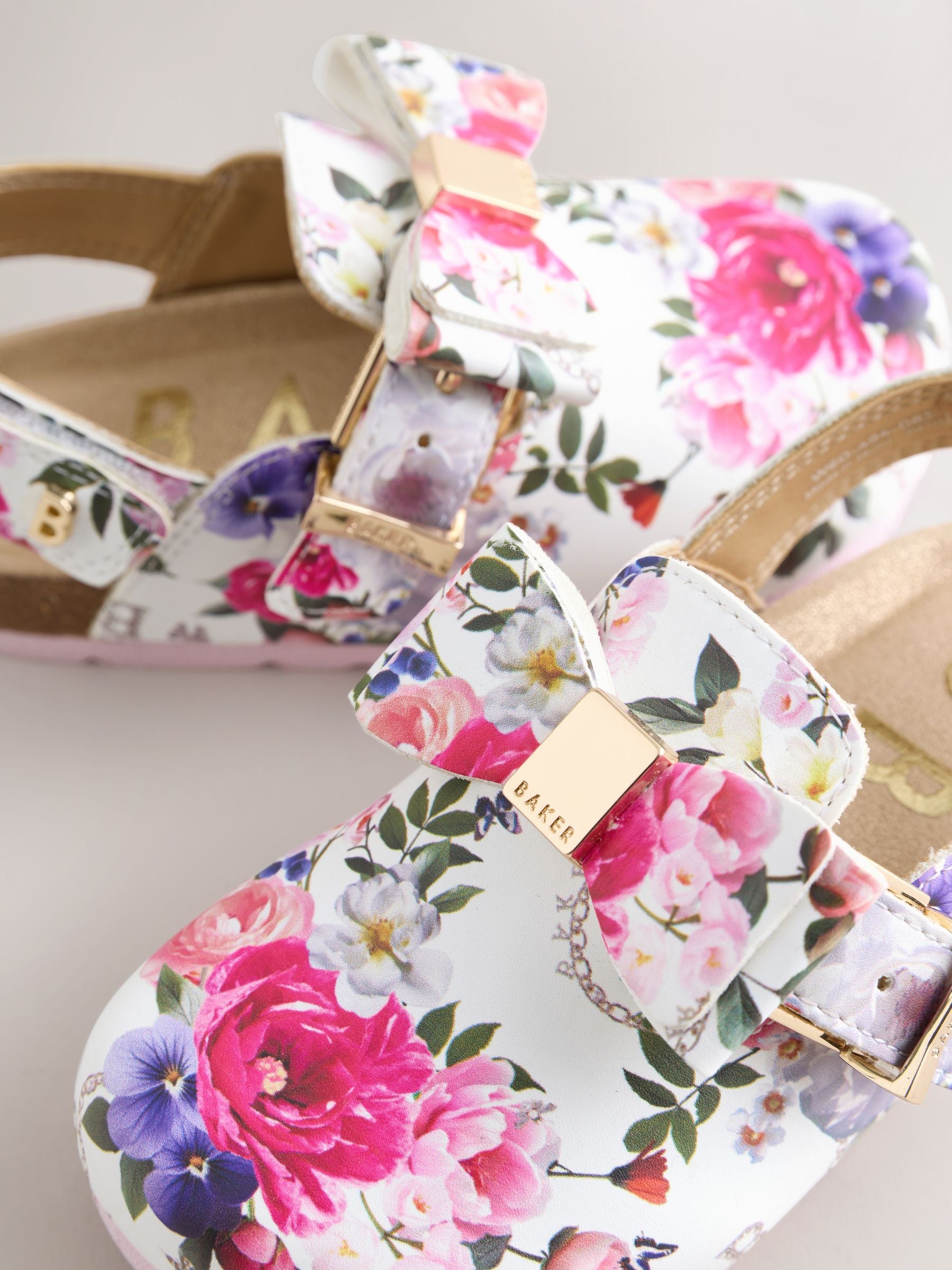 Baker by Ted Baker Bow Mocassin Mule Clog Sandals
