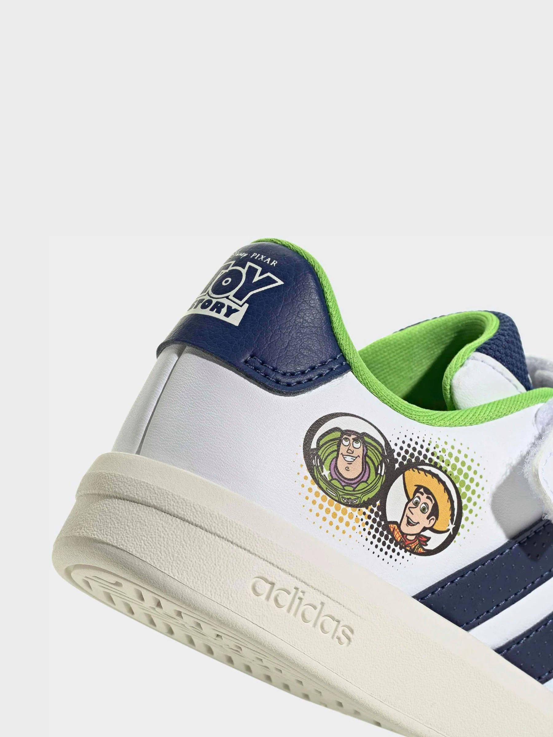 adidas White Grand Court Toy Story Elastic Laces Trainers