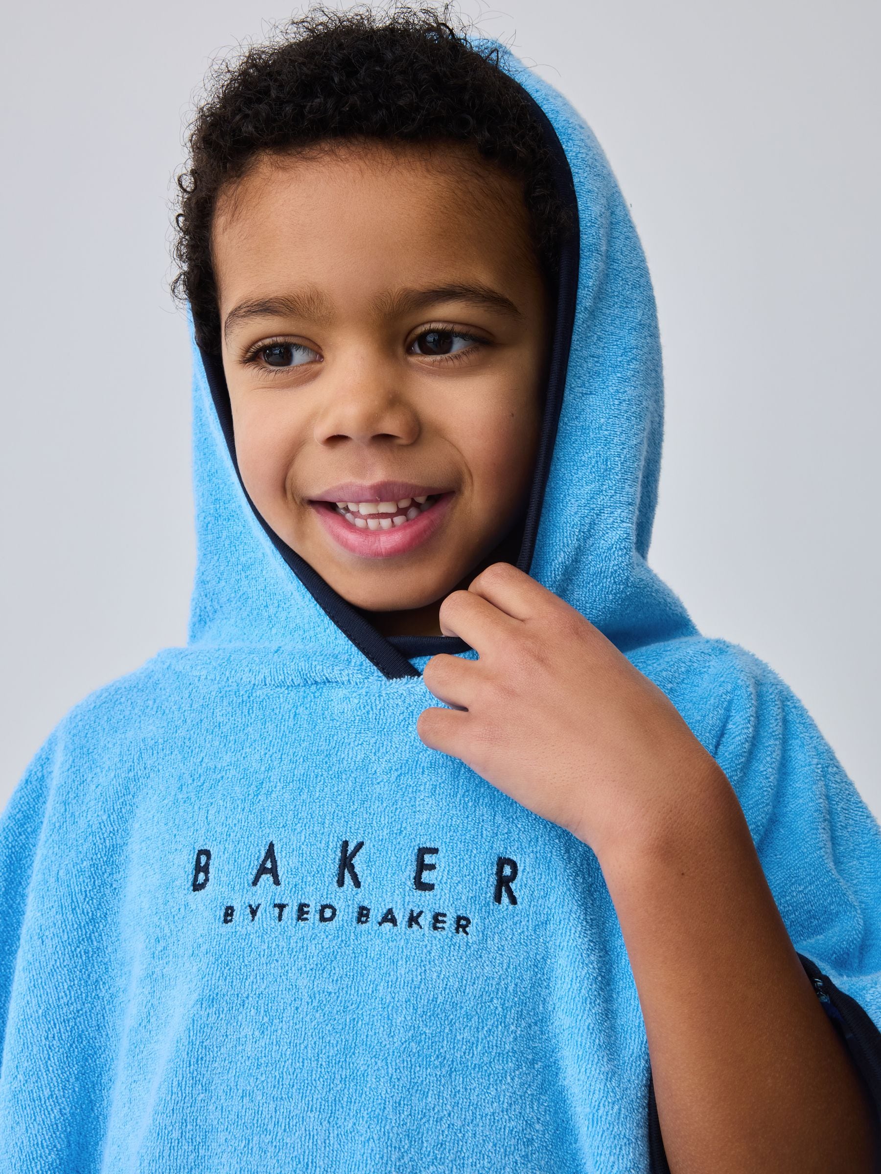 Baker by Ted Baker Blue Towelling Poncho