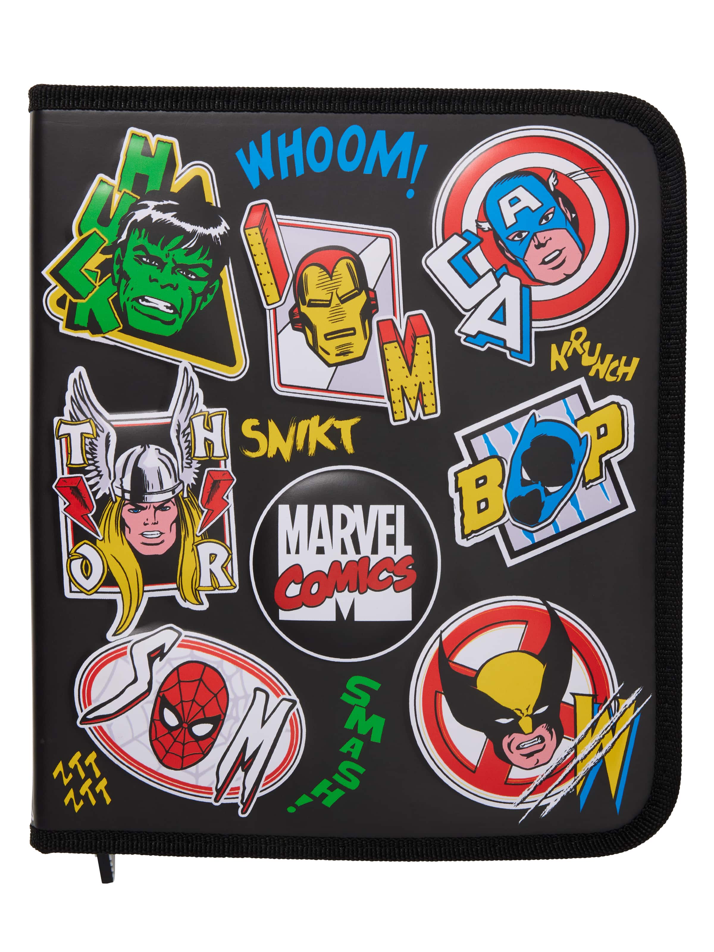Marvel Zip It Stationery Gift Pack Black