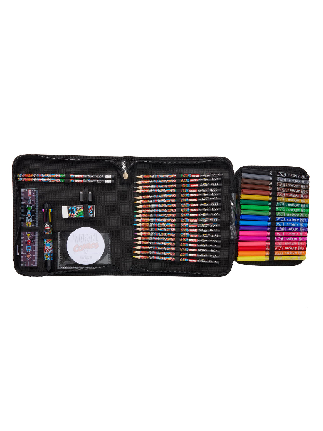 Marvel Zip It Stationery Gift Pack Black