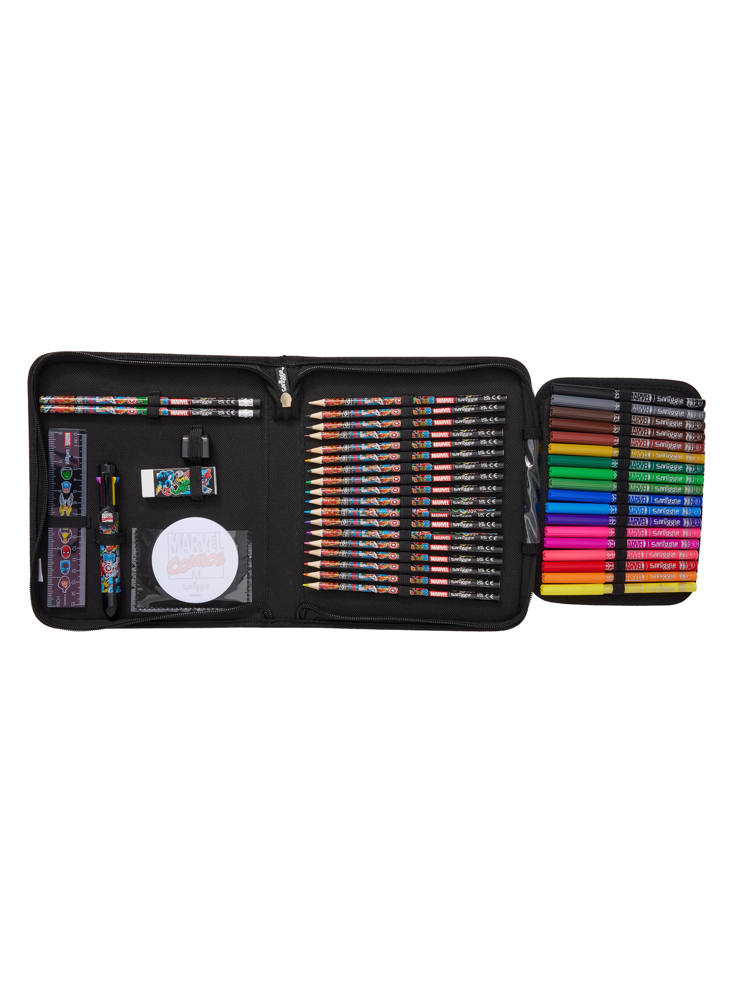 Marvel Zip It Stationery Gift Pack Black