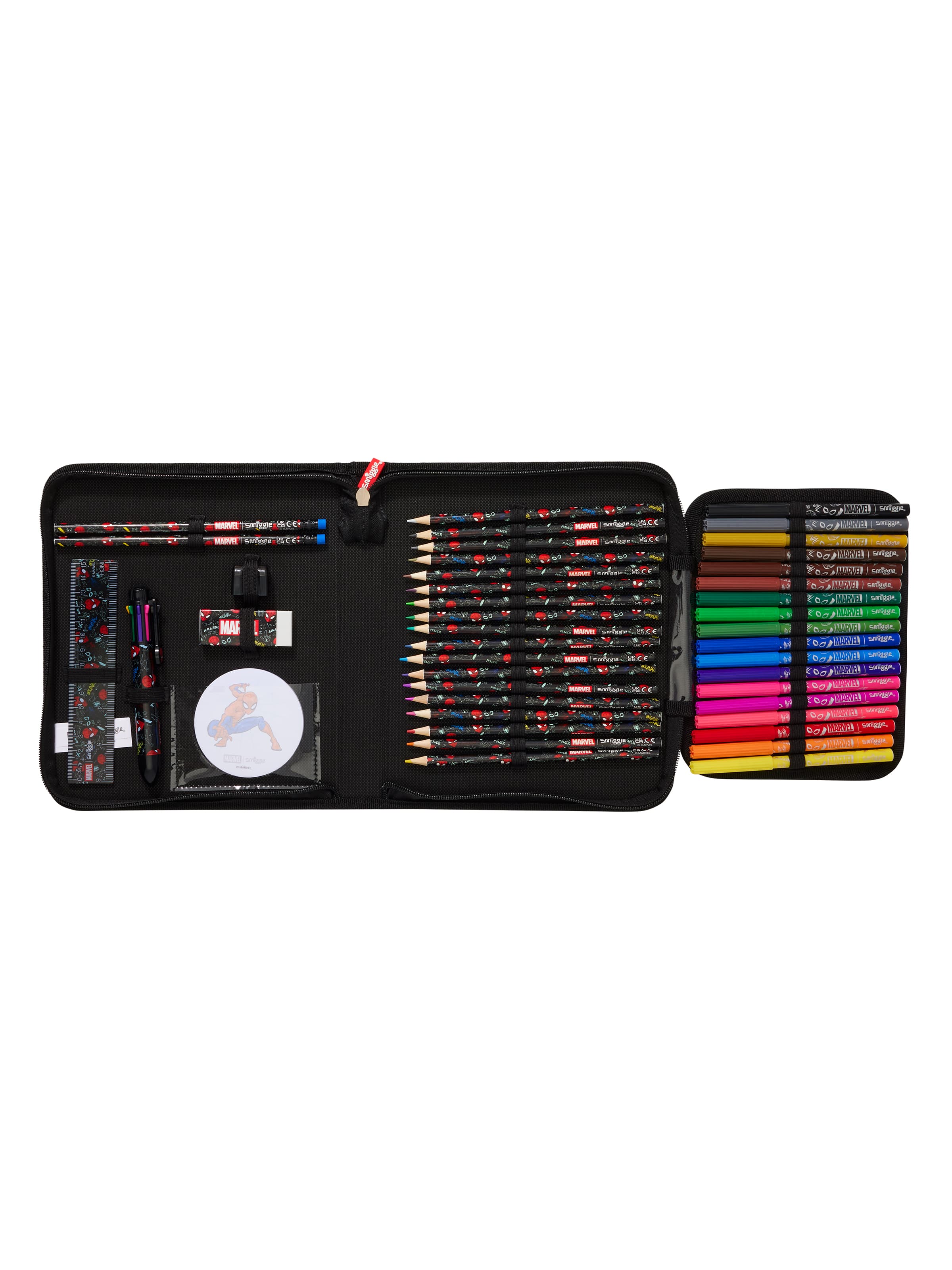 Spider-Man Zip It Stationery Gift Pack Black