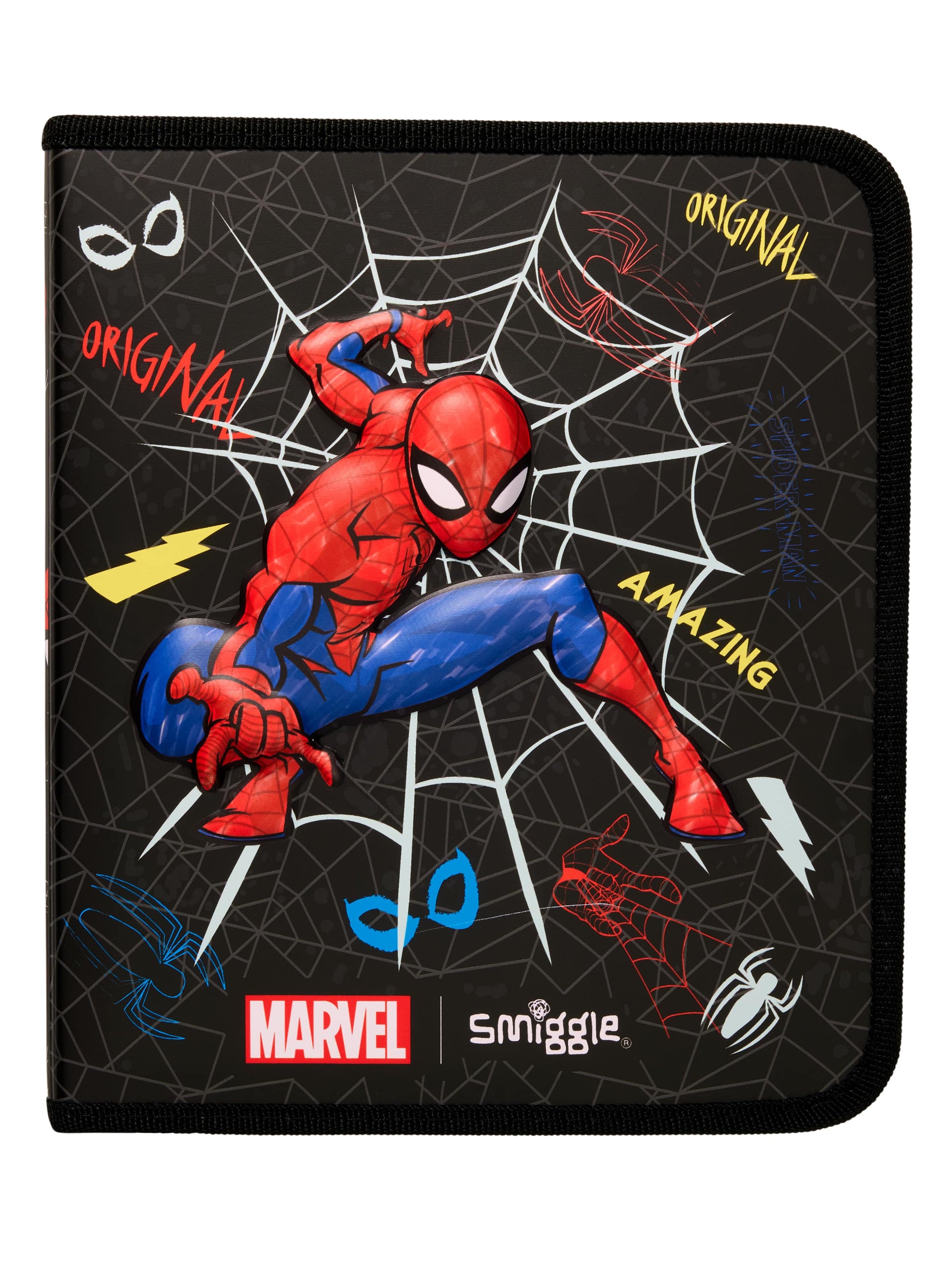Spider-Man Zip It Stationery Gift Pack Black