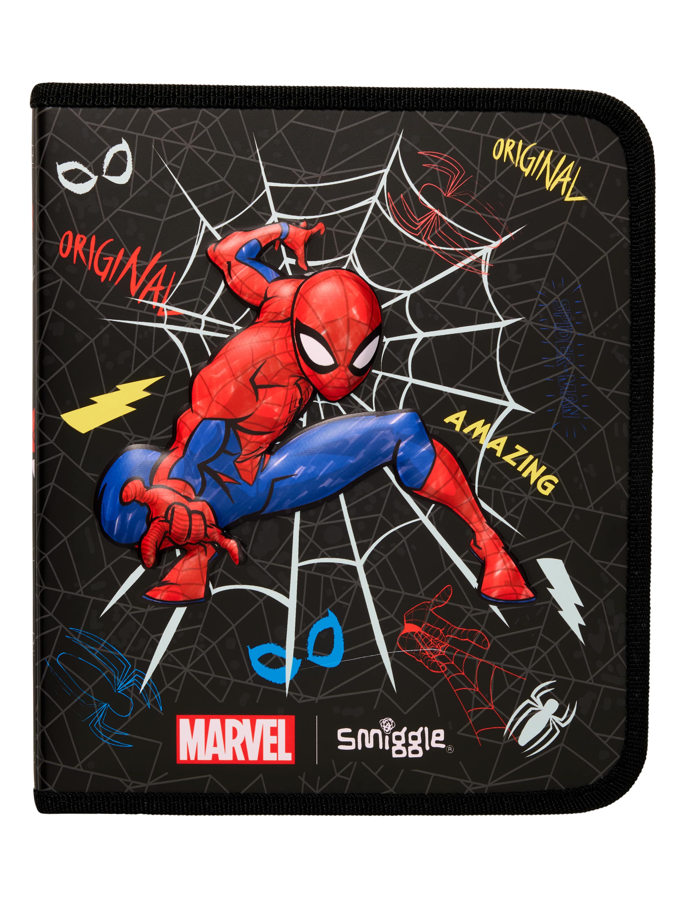 Spider-Man Zip It Stationery Gift Pack Black