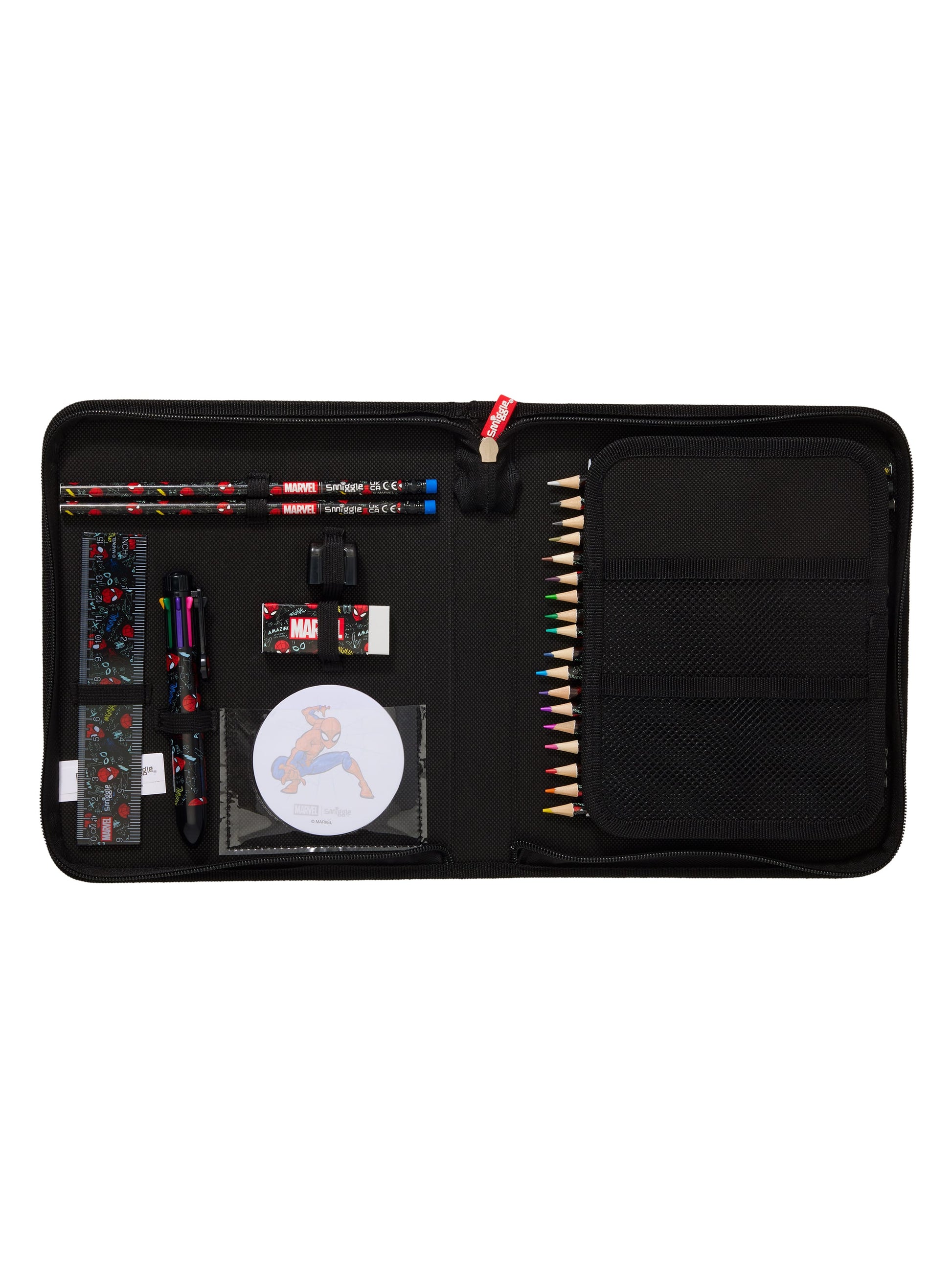 Spider-Man Zip It Stationery Gift Pack Black