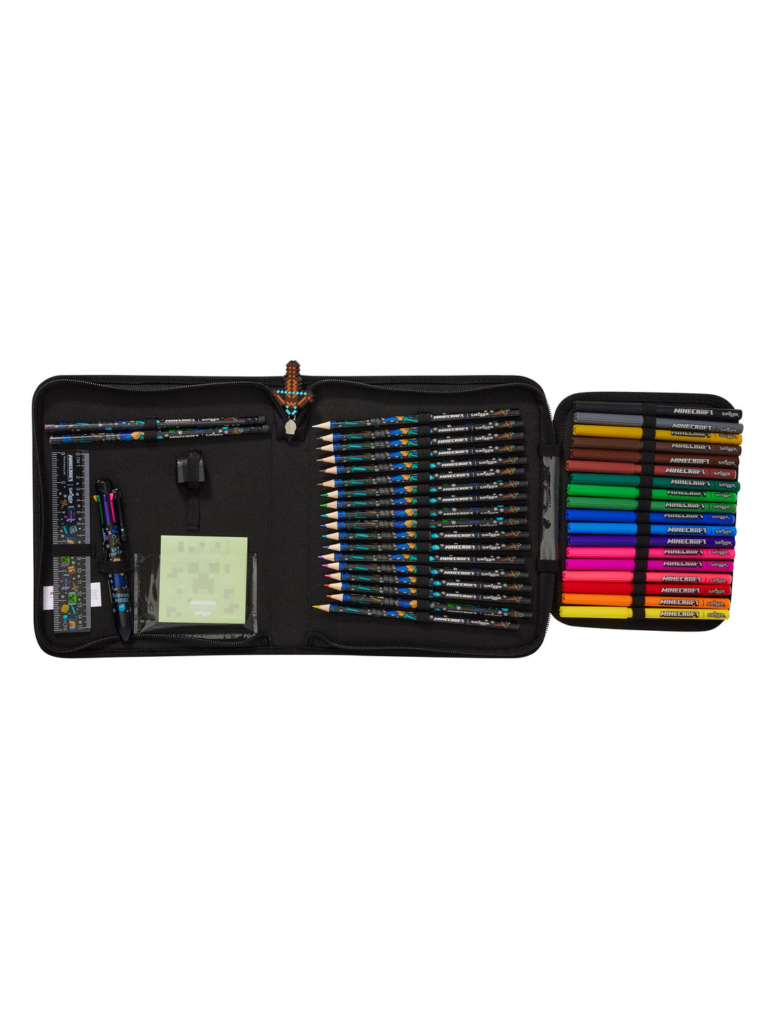 Minecraft Hardtop Zip It Stationery Gift Pack