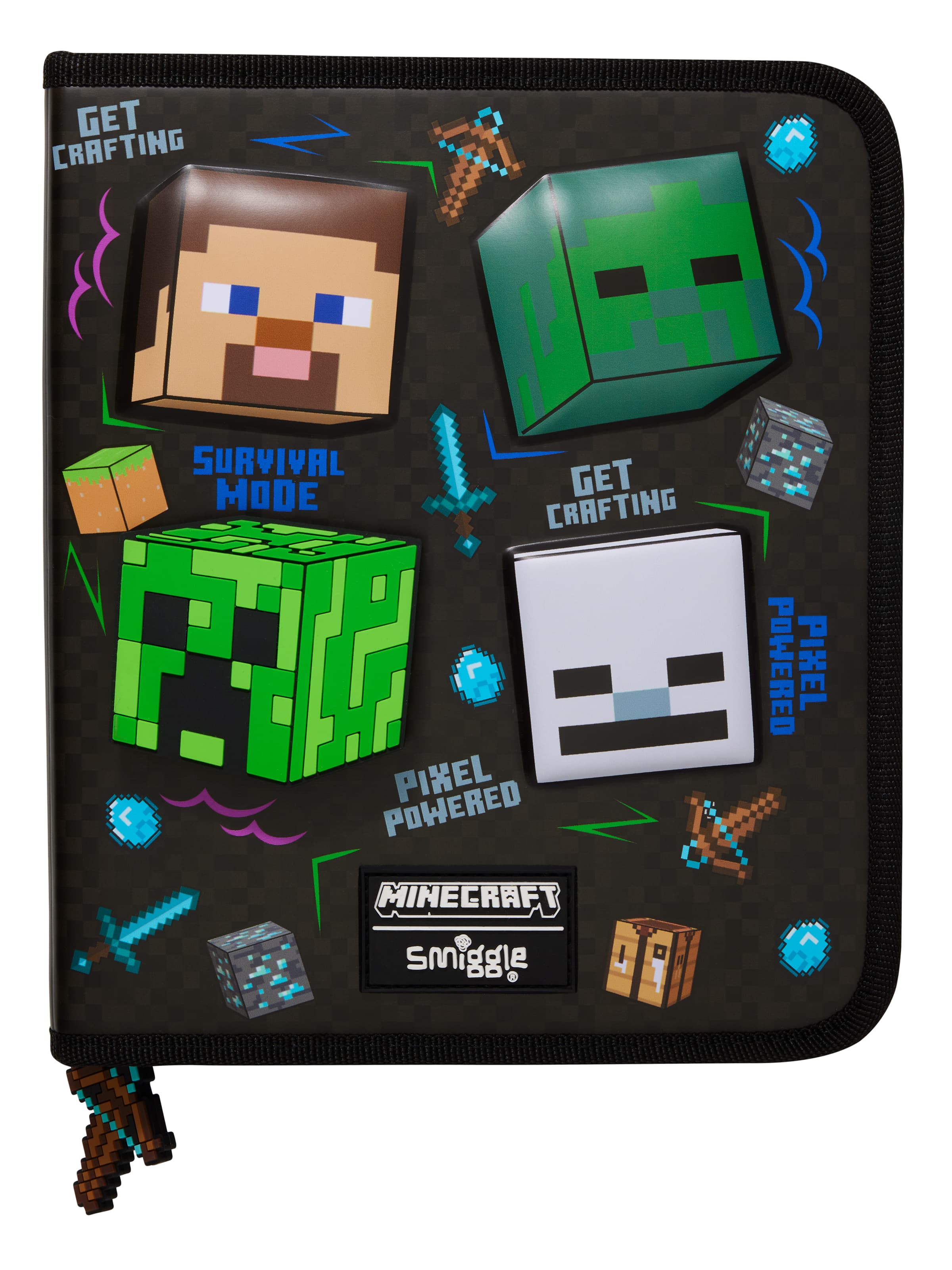 Minecraft Hardtop Zip It Stationery Gift Pack