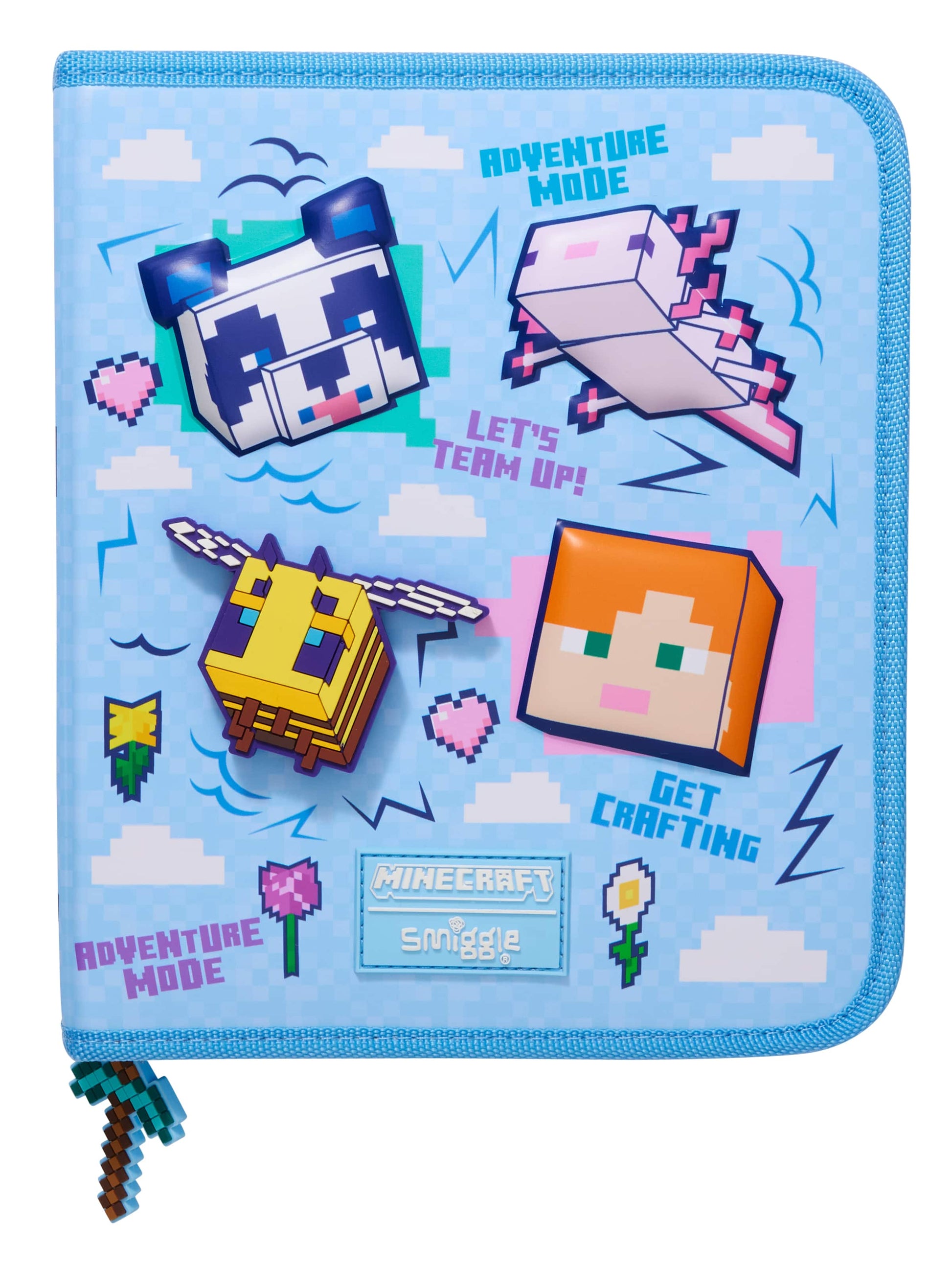 Minecraft Hardtop Zip It Stationery Gift Pack