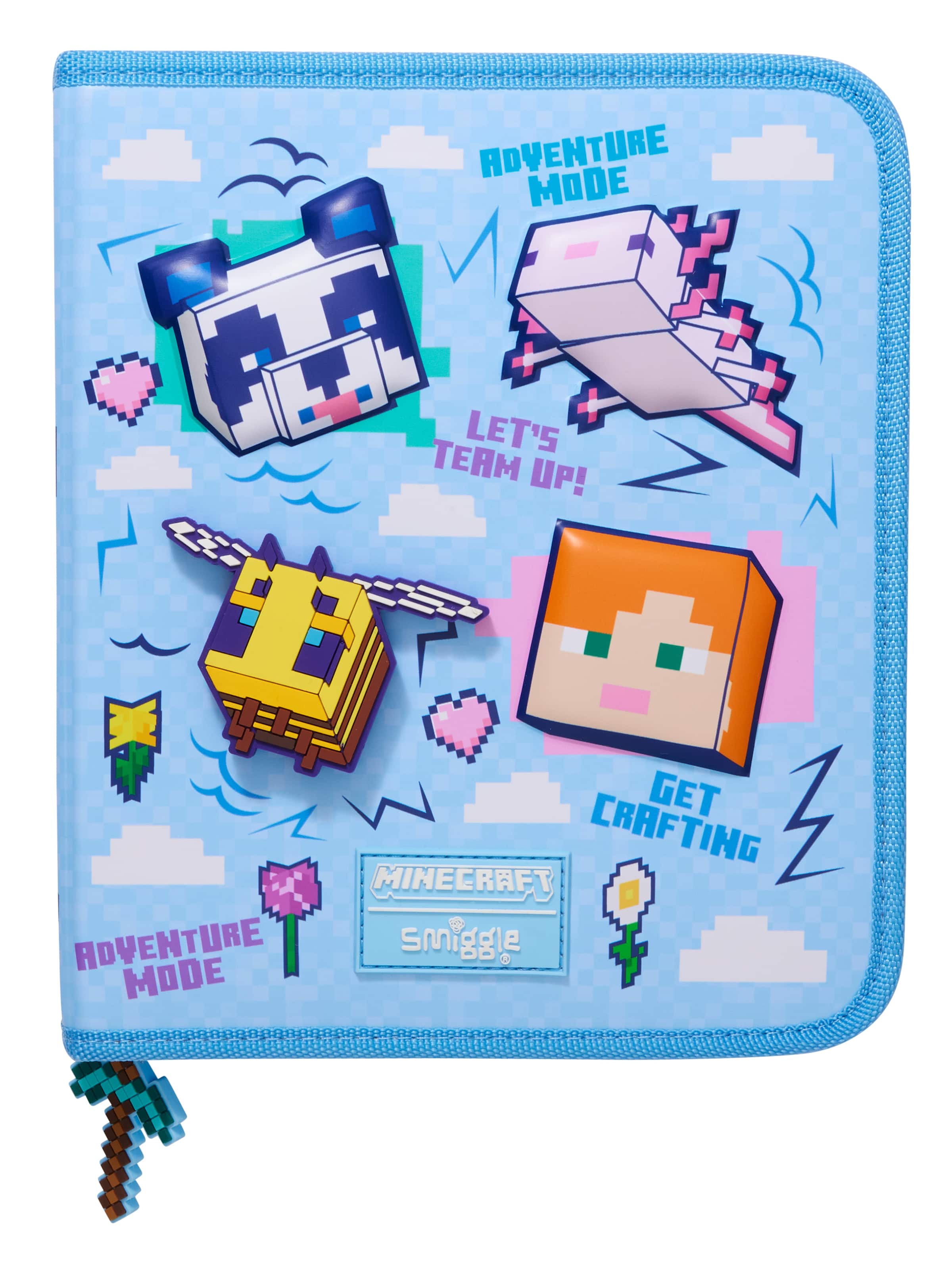 Minecraft Hardtop Zip It Stationery Gift Pack