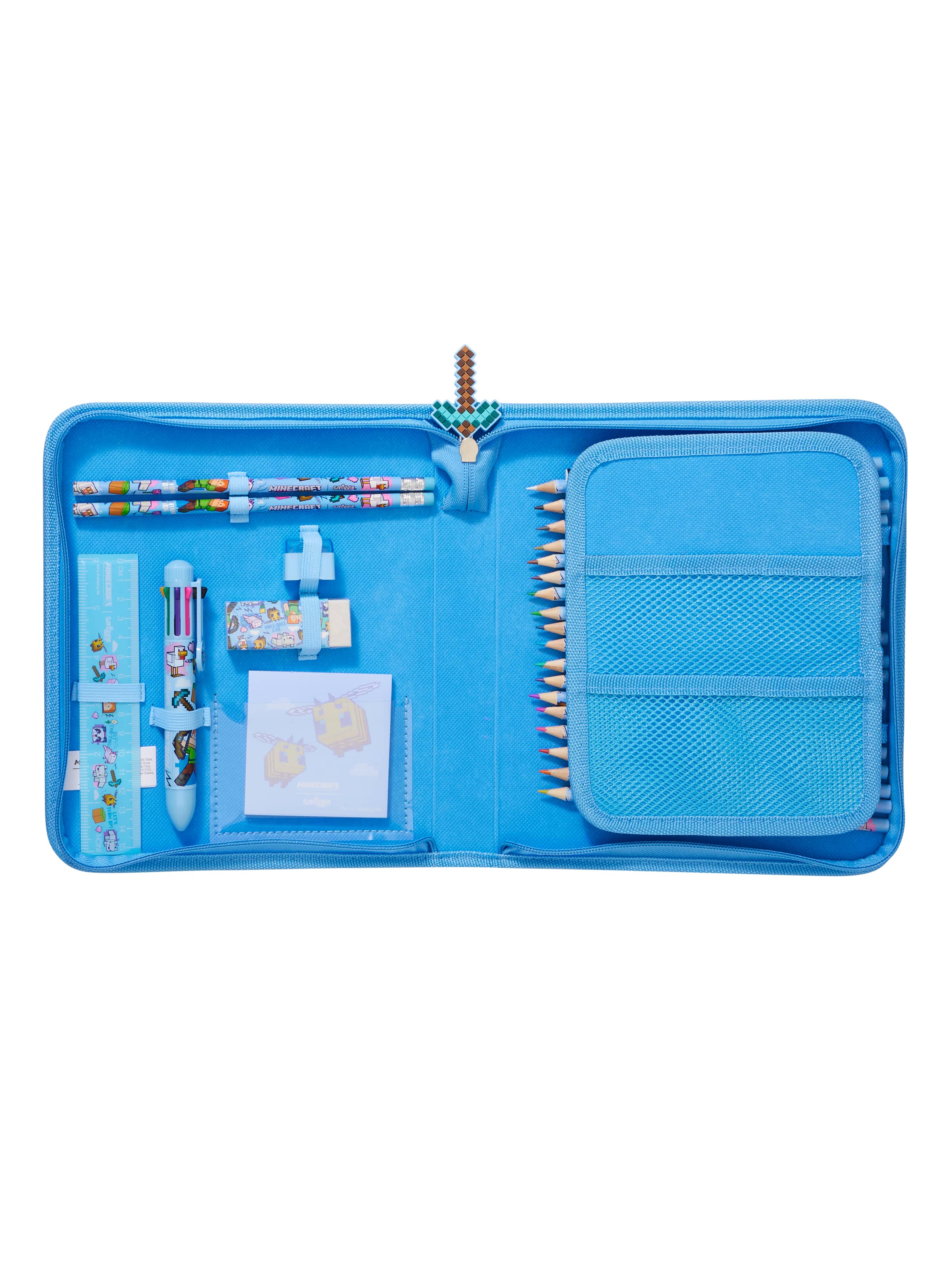 Minecraft Hardtop Zip It Stationery Gift Pack