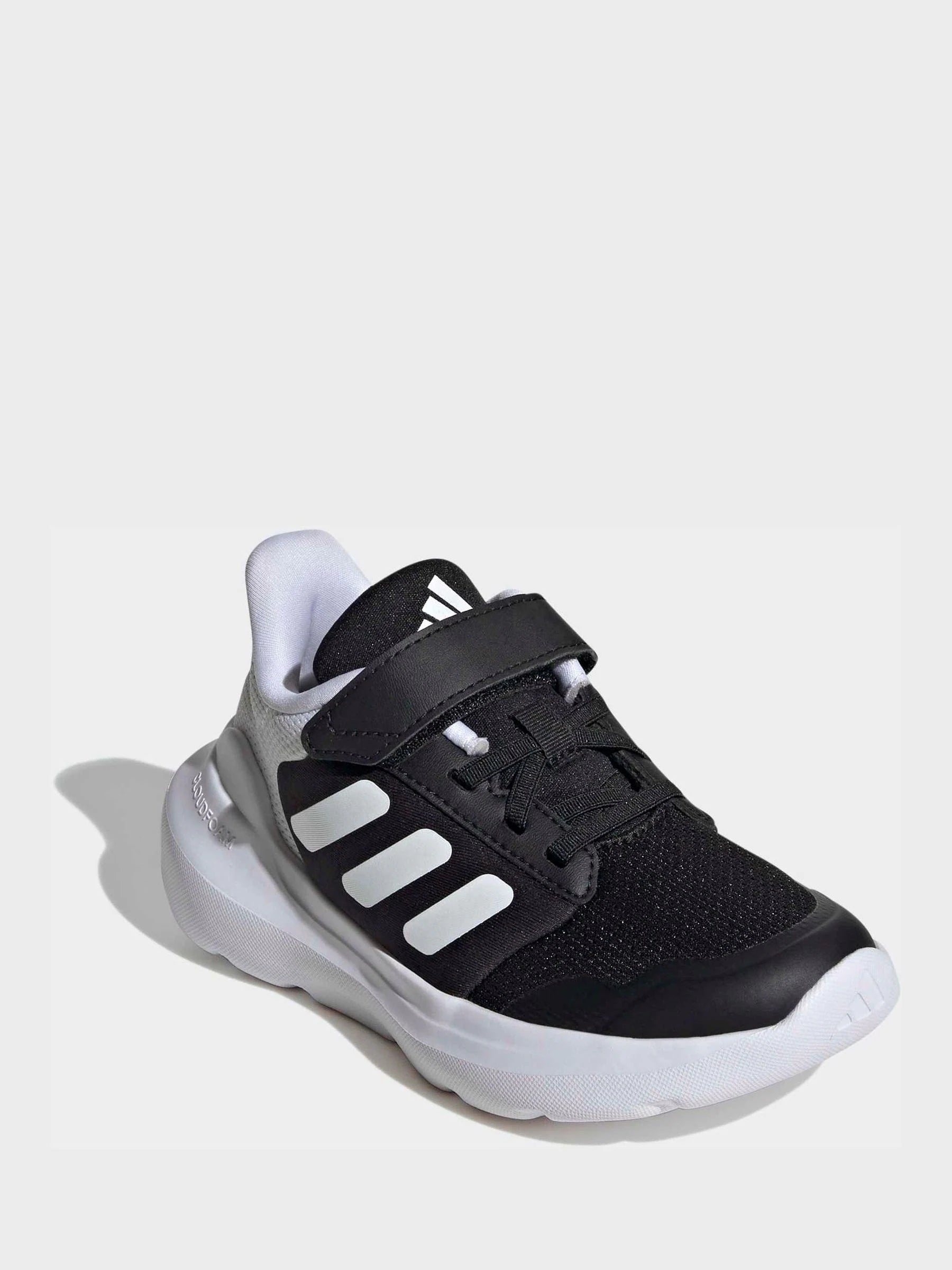 adidas Black/White Tensaur Run 2.0 Hook and Loop Kids Trainers