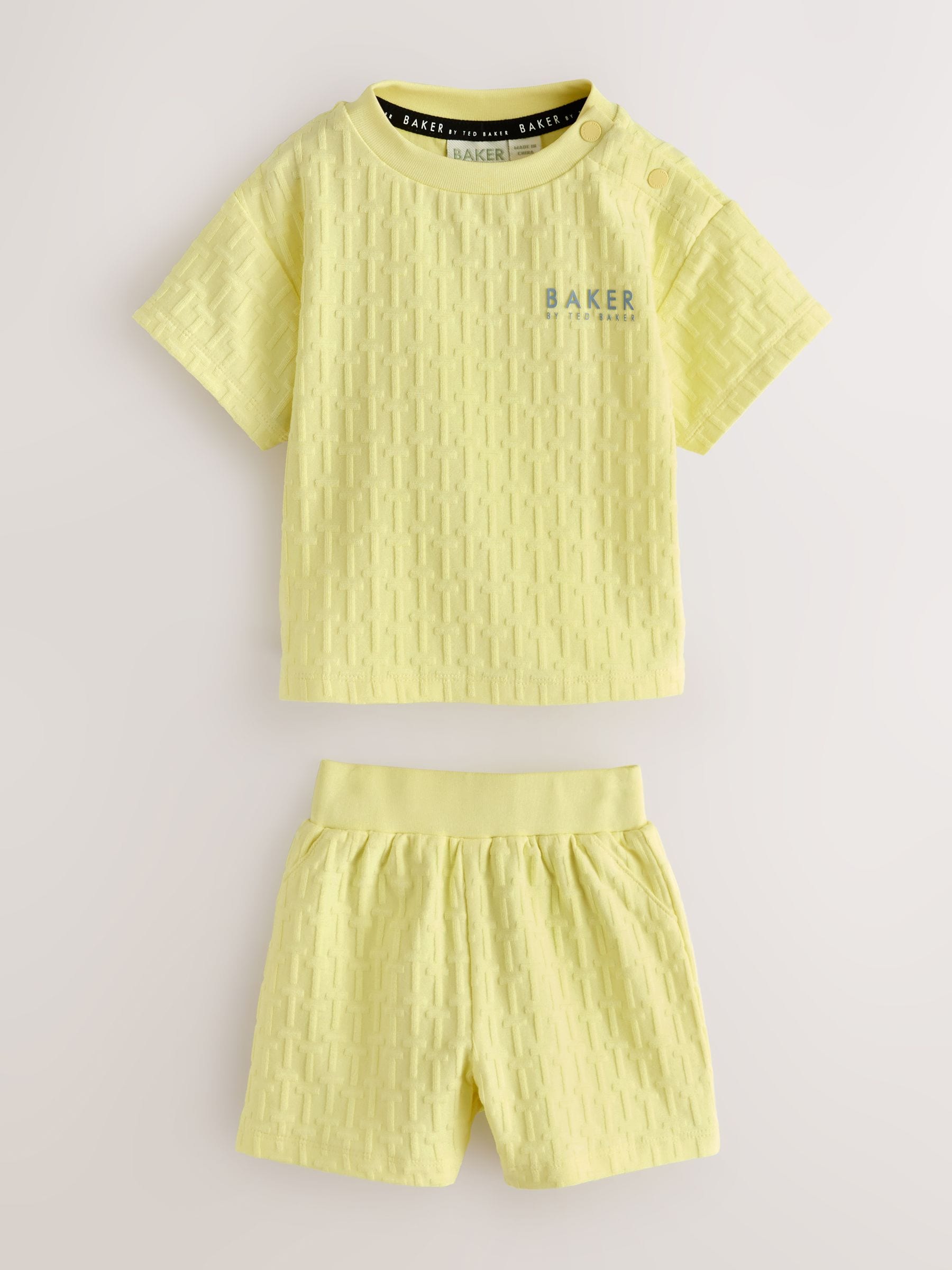 Baker by Ted Baker 'T' Textured T-Shirt and Shorts Set