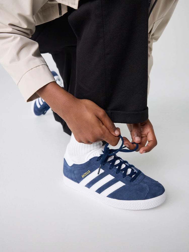 adidas Originals Navy/White Gazelle Junior Trainers
