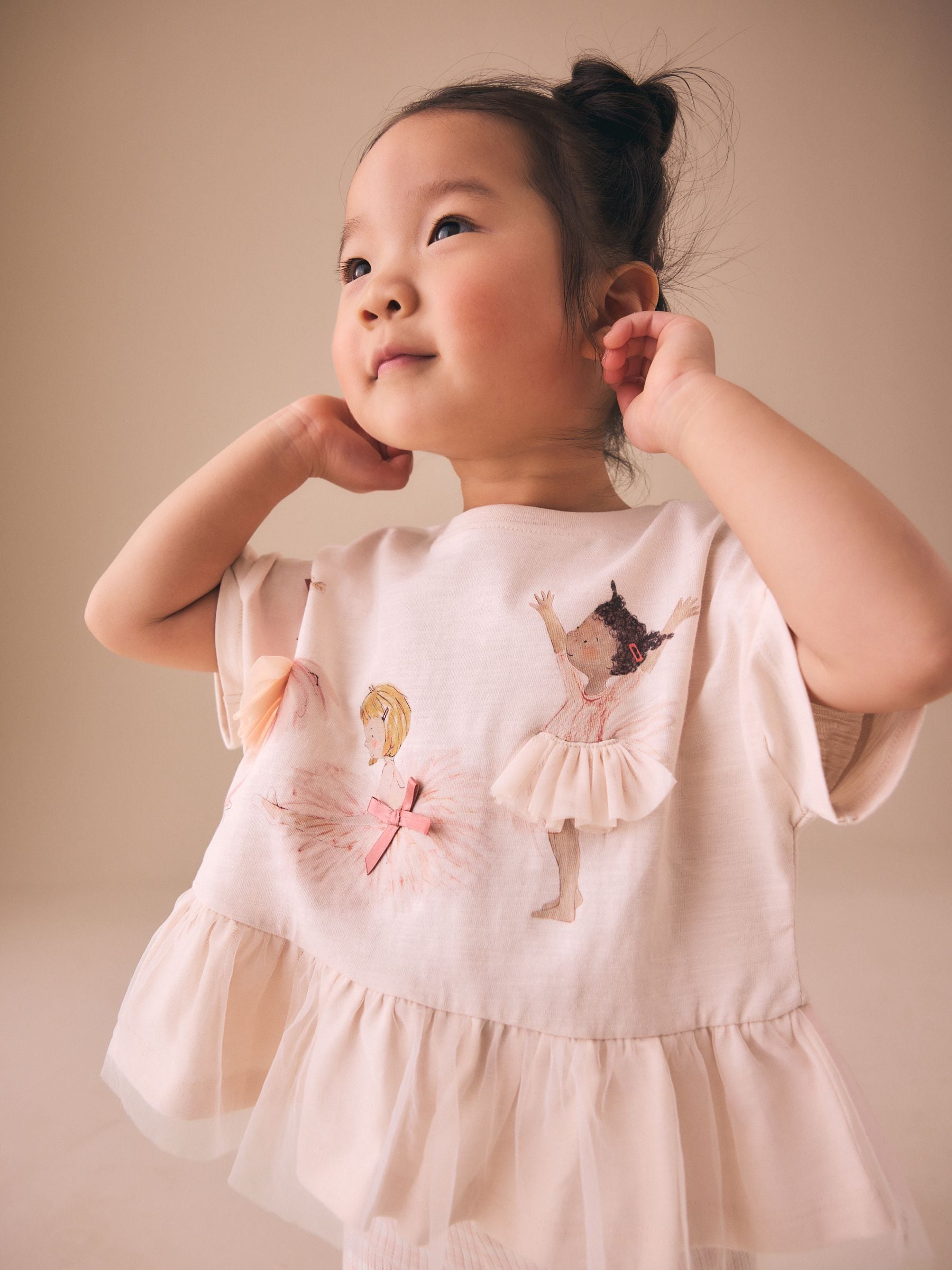 Pink Ballerina Short Sleeve Peplum T-Shirt and Leggings Set (3mths-7yrs)