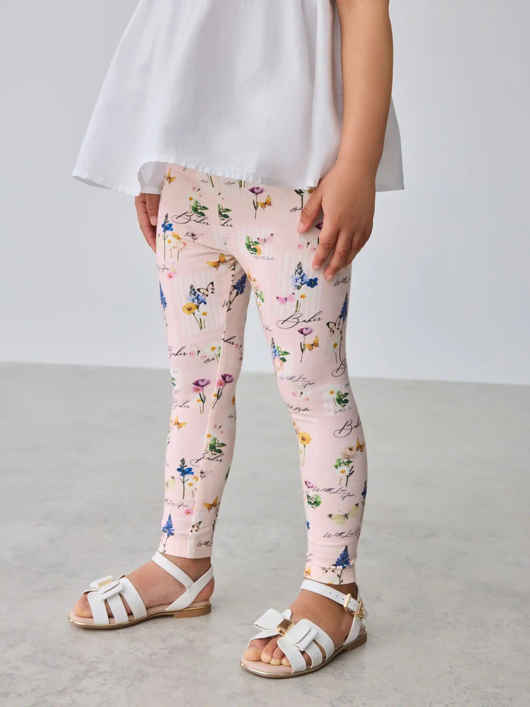 Baker by Ted Baker 2 Piece Woven Collar Top and Leggings Set