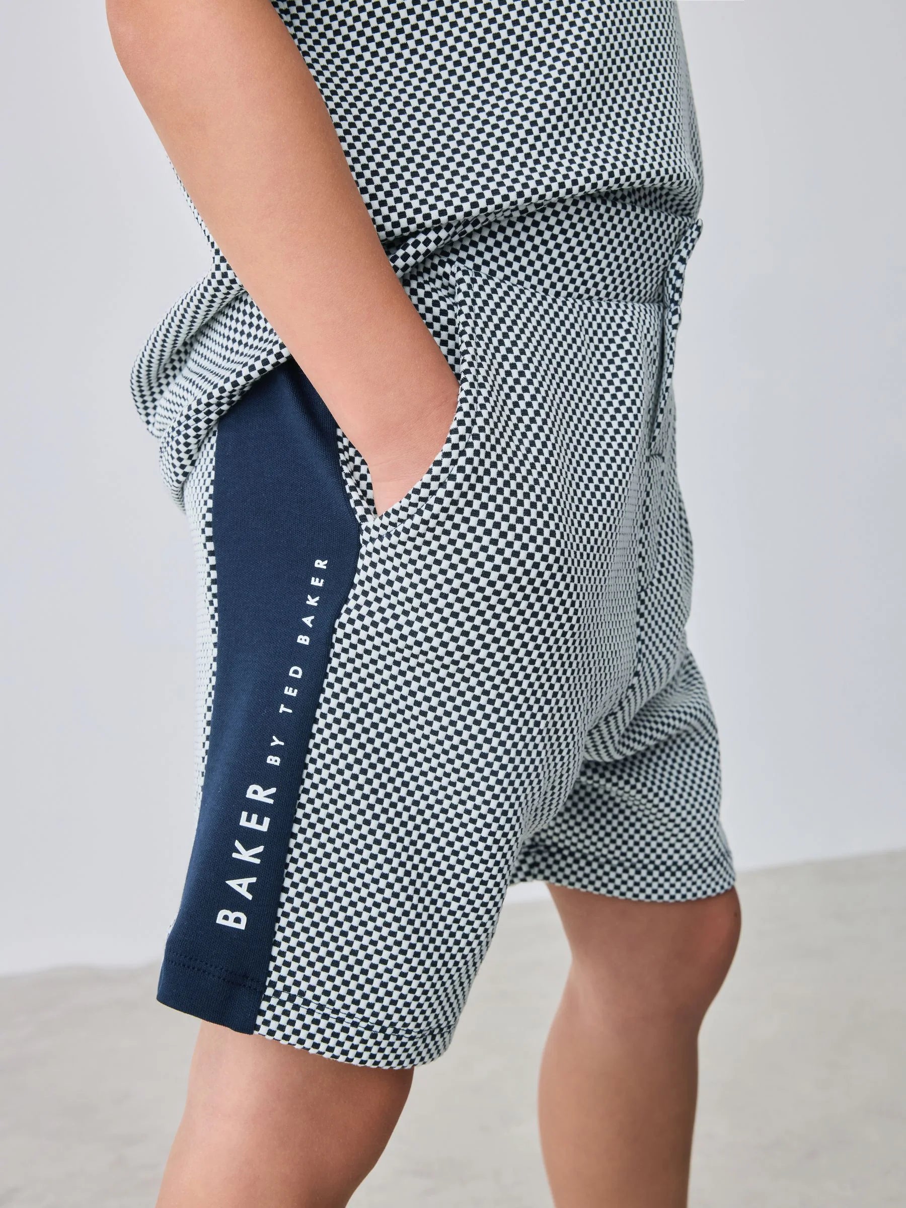 Baker by Ted Baker Textured Polo Shirt and Shorts Set