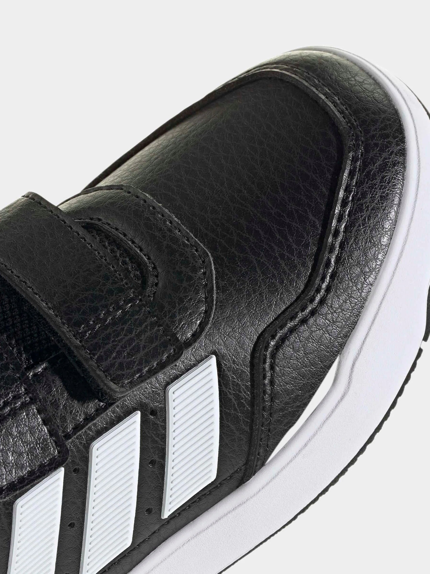 adidas Black/White Hook and Loop Tensaur Sport 3.0 Junior Trainers