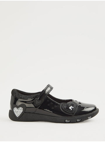 Barbie Black Patent Mary Jane School Shoes