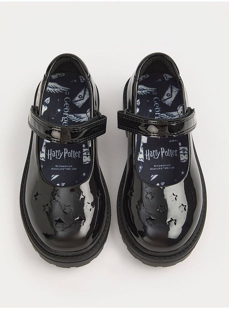 Harry Potter Black Patent Mary Jane School Shoes