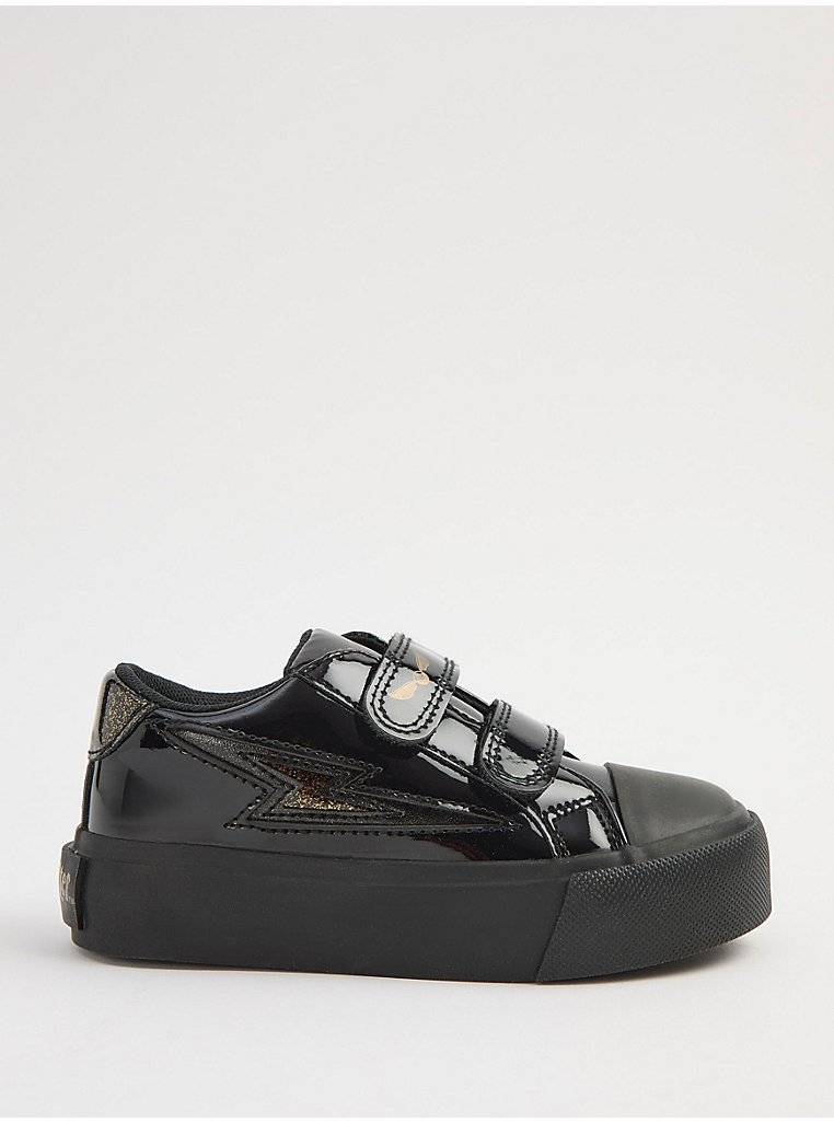 Harry Potter Black Twin Strap Patent School Shoes