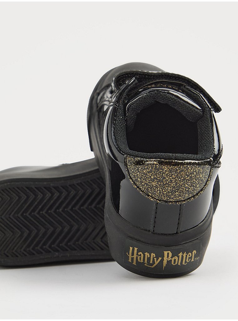 Harry Potter Black Twin Strap Patent School Shoes