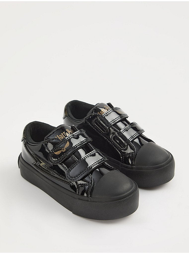 Harry Potter Black Twin Strap Patent School Shoes