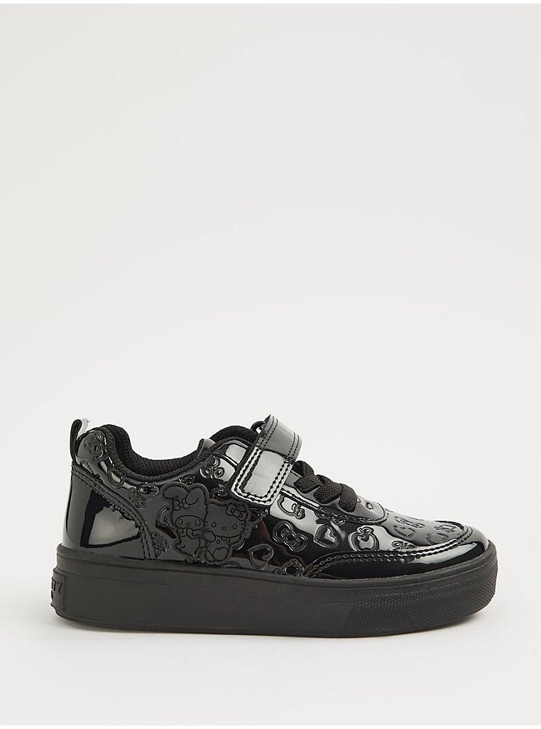 Hello Kitty Black Patent School Shoes
