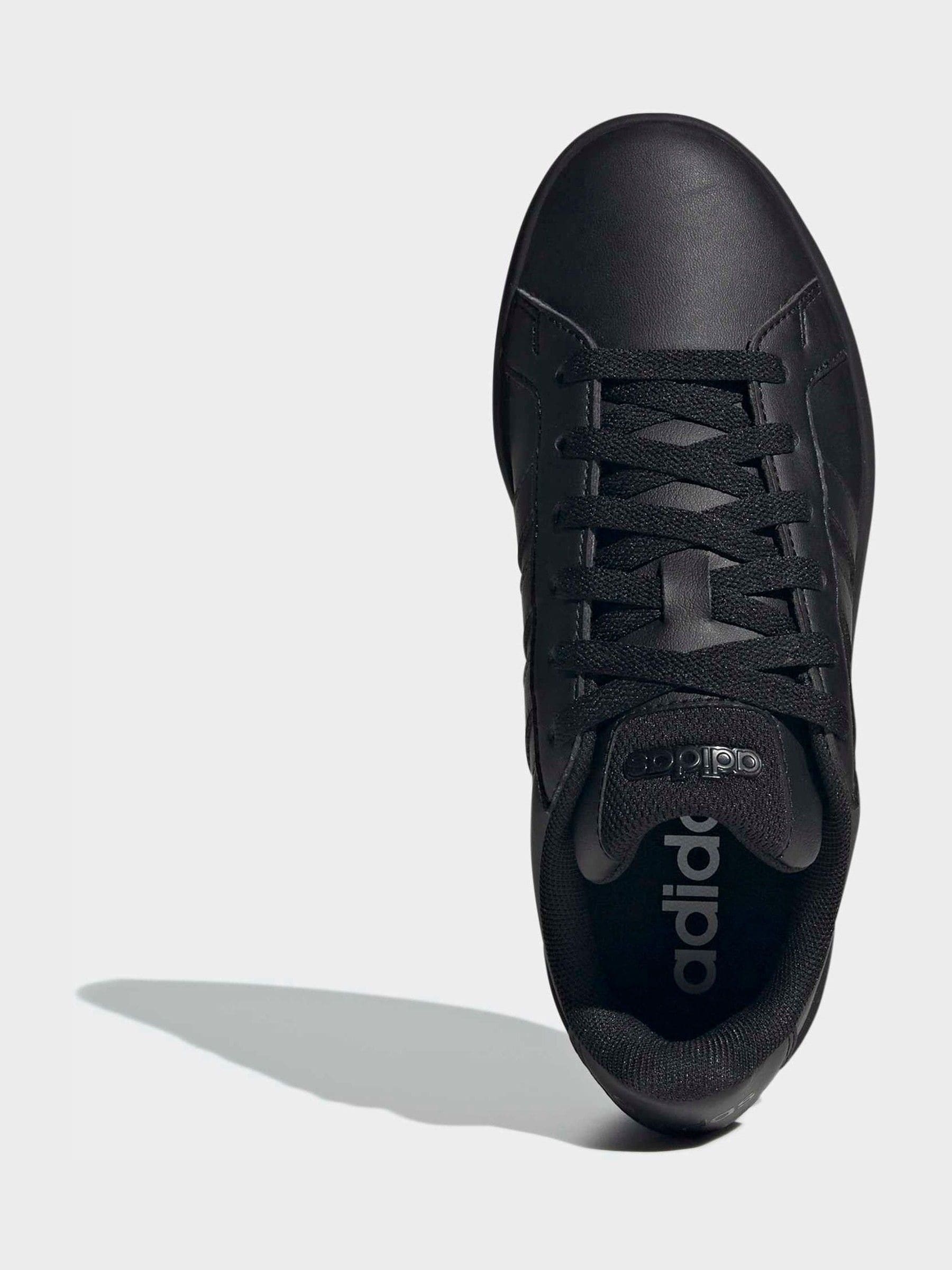 adidas Black Grand Court 3.0 Junior Trainers