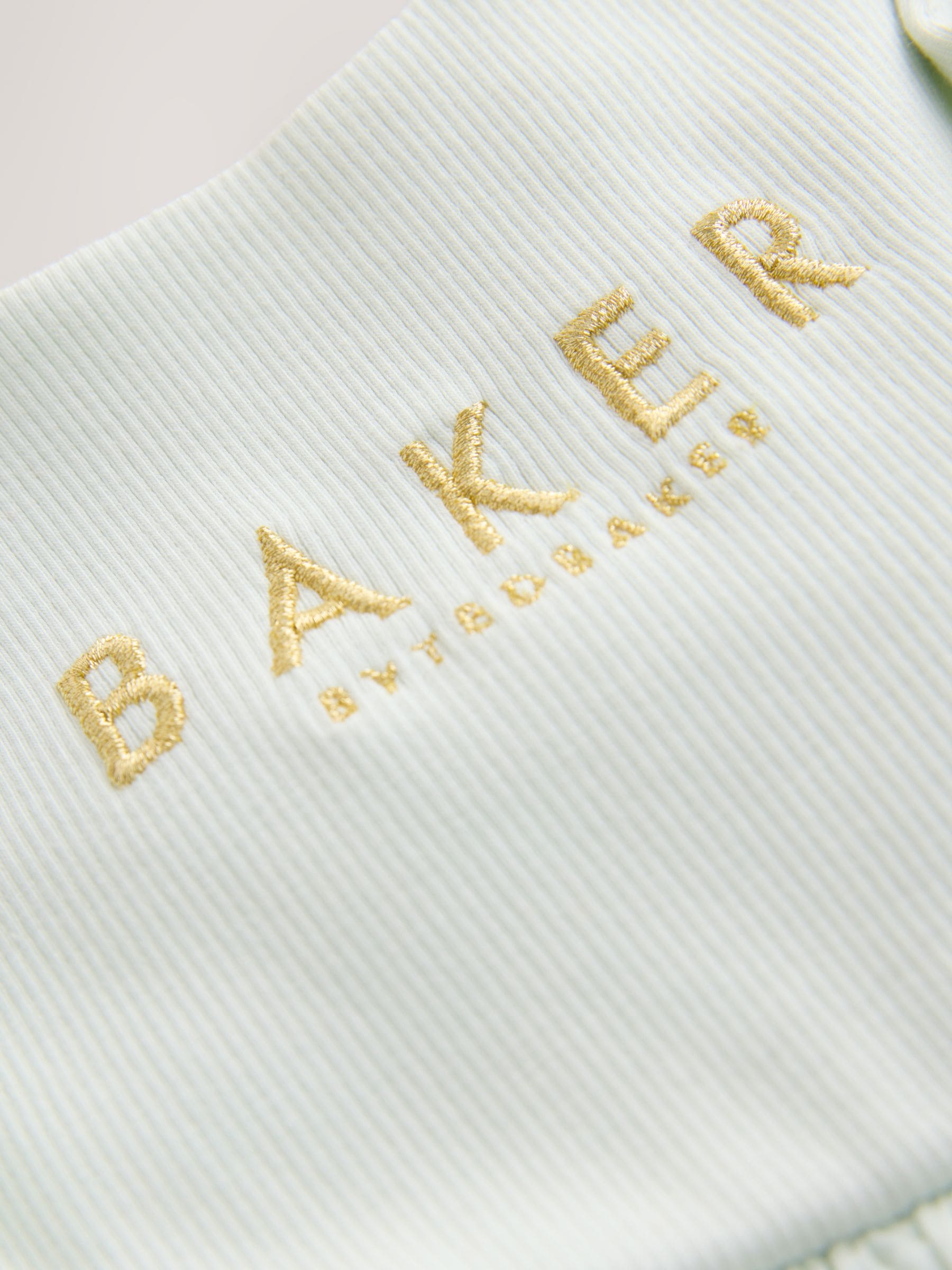Baker by Ted Baker Tiered Cotton Poplin Mix Dress