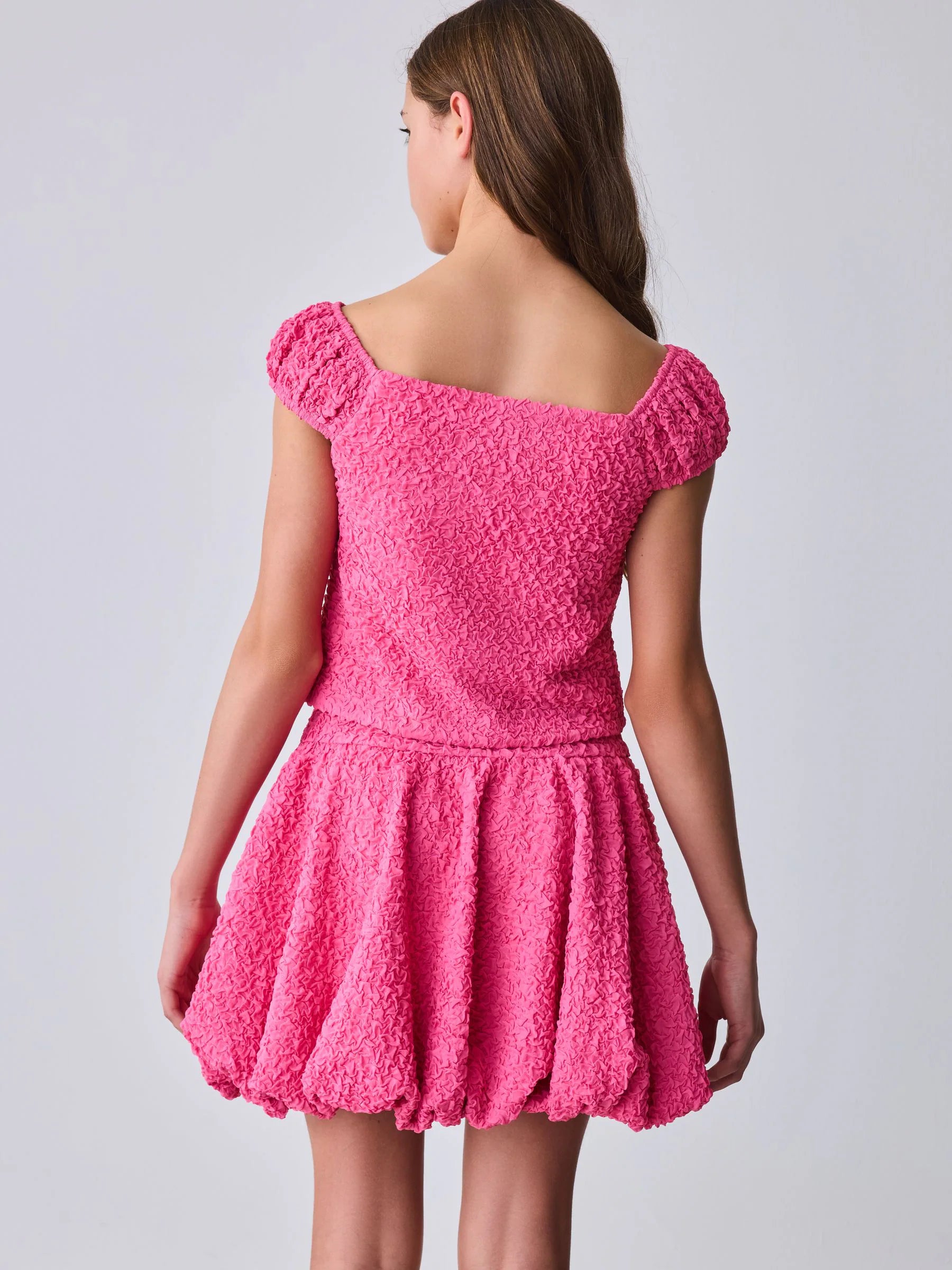 Baker by Ted Baker 2 Piece Textured Bardot Top & Skirt Set
